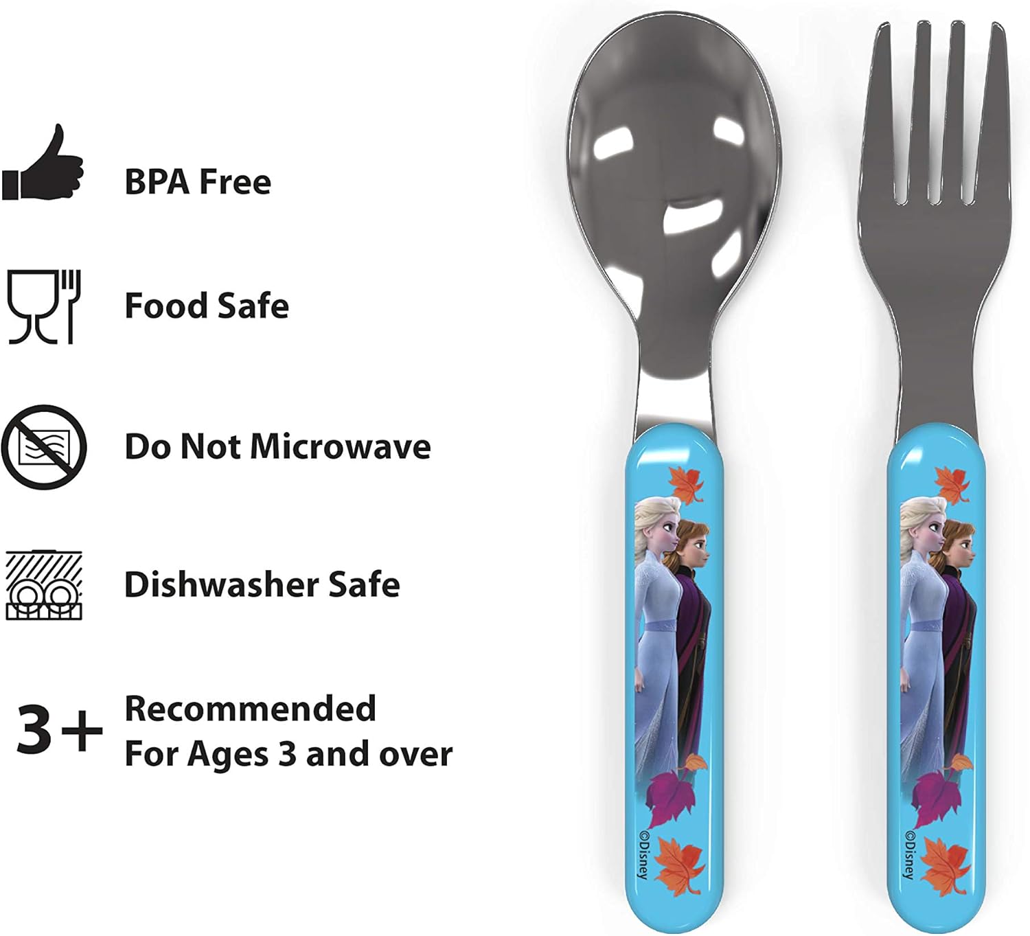 Zak Designs Frozen 2 5-Piece Dinnerware Set for Kids Ages 3