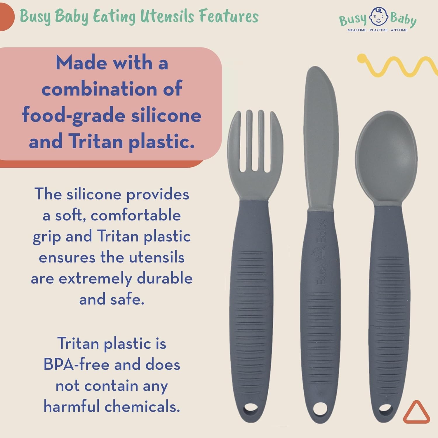 Busy Baby Flatware Set for Babies Toddlers 1