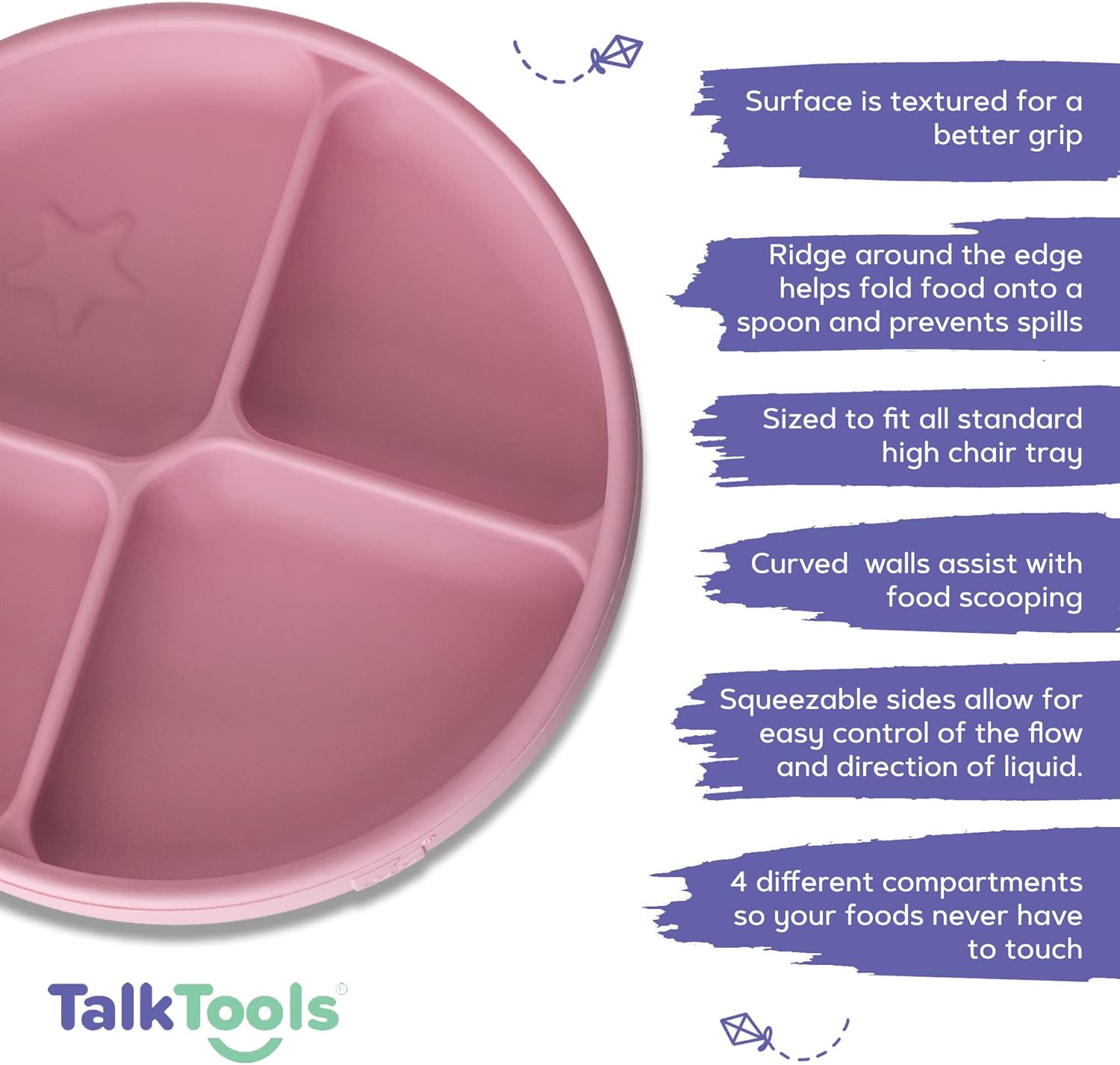 TalkTools ITSY Baby Silicone Flatware Set