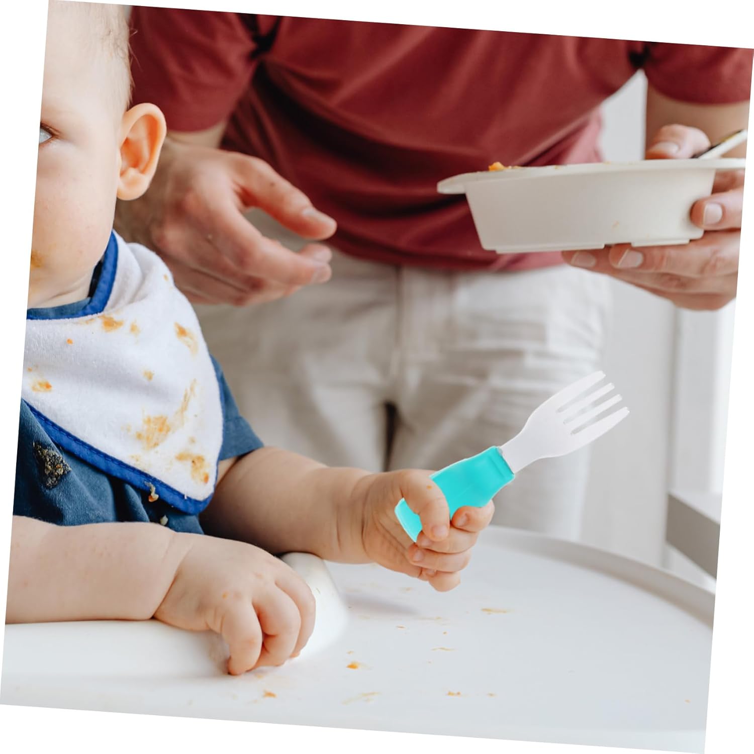 Baby Training Fork and Spoon Set for Home Dining