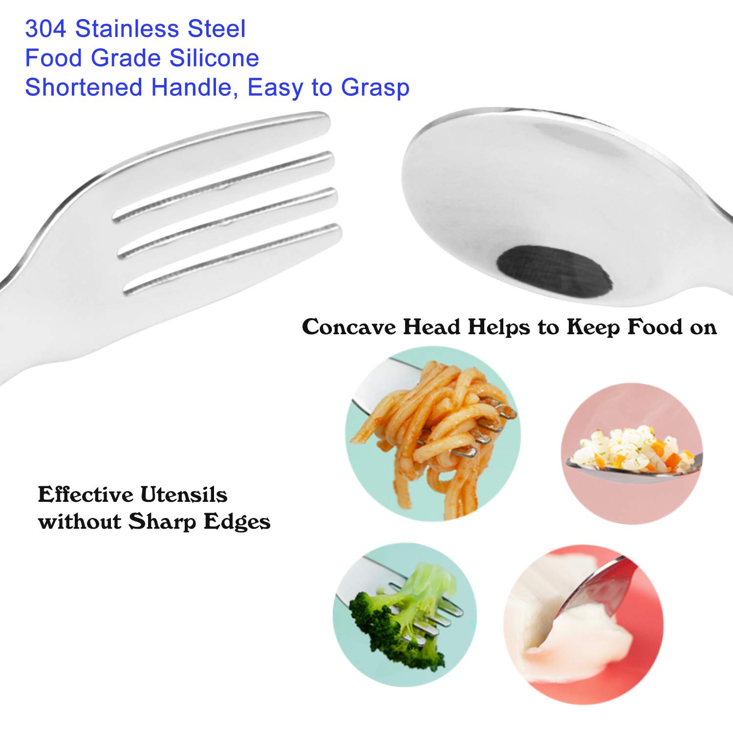 Linowos Toddler Spoon and Fork Set for 12 Month