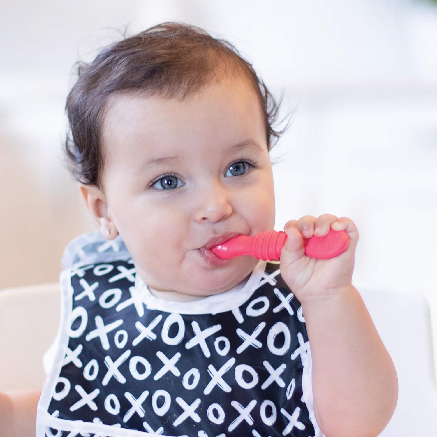 Bumkins Baby Bowl with Suction and 4 Spoons for 4 Mos Up