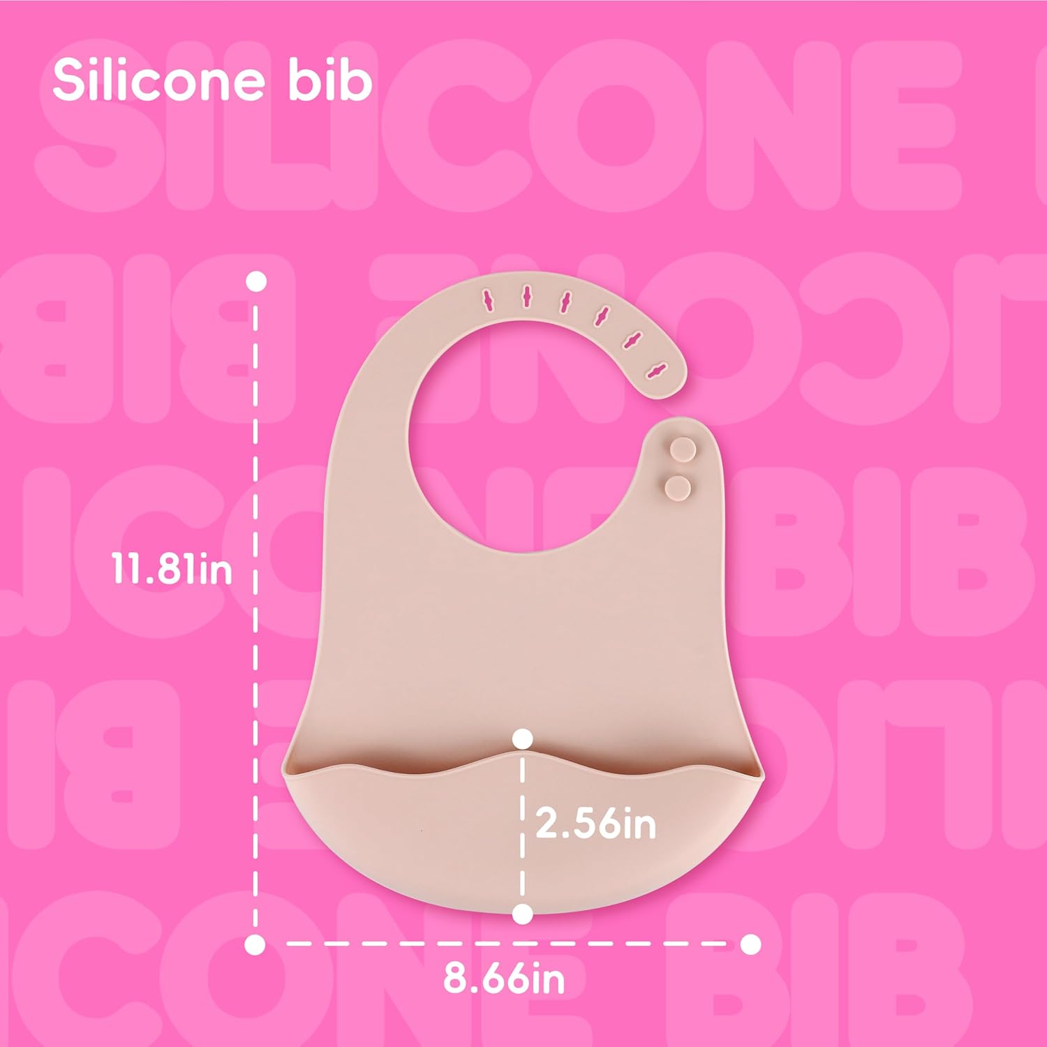 Blisskidsland 8-Piece Silicone Feeding Set for 6 Months Pink