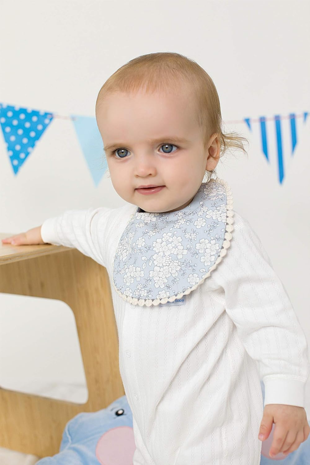 GZMM Reversible Baby Bib for Girls 3 Pack 0-12 Months