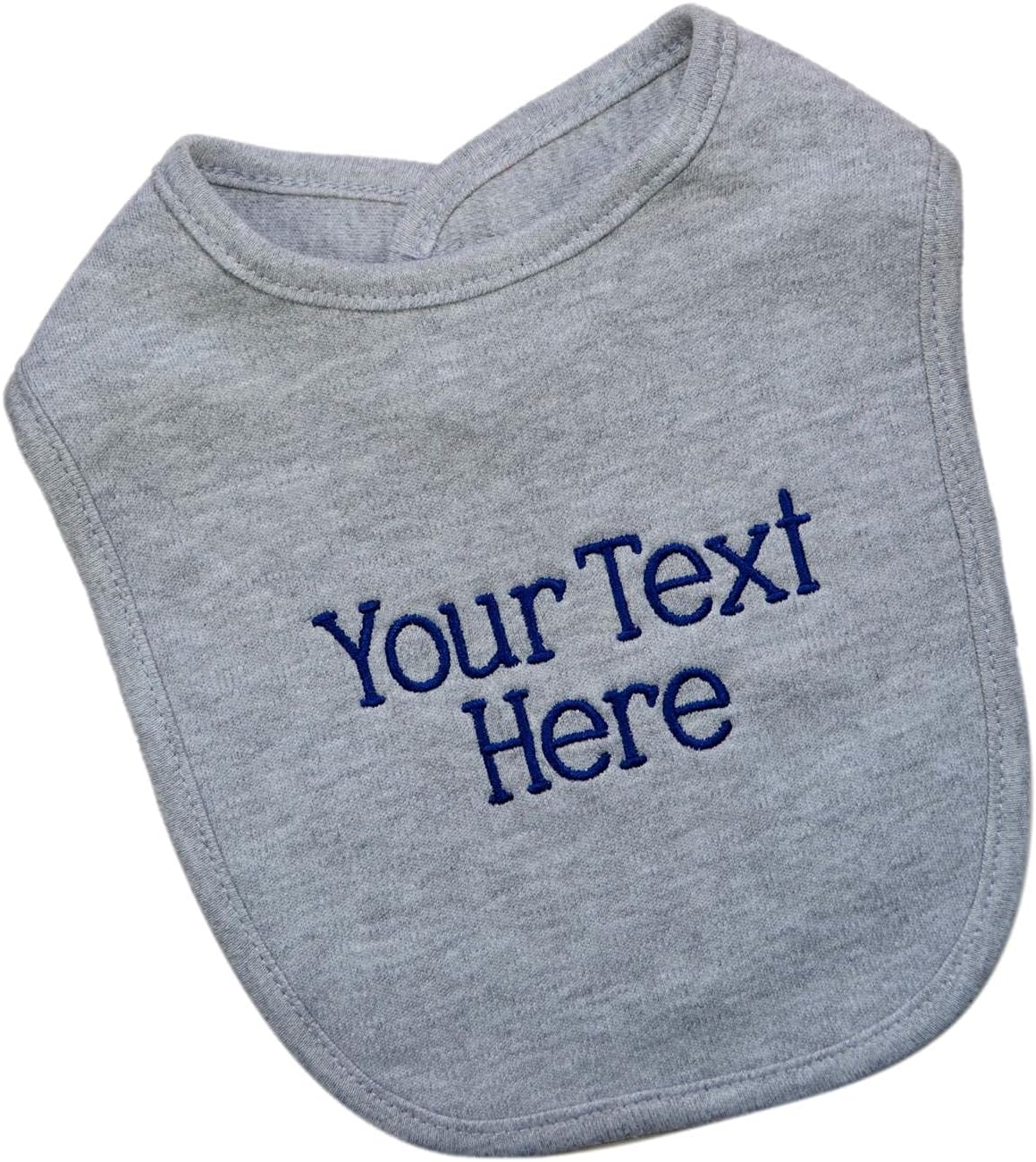Funny Girl Designs Personalized Baby Bib with Custom Text