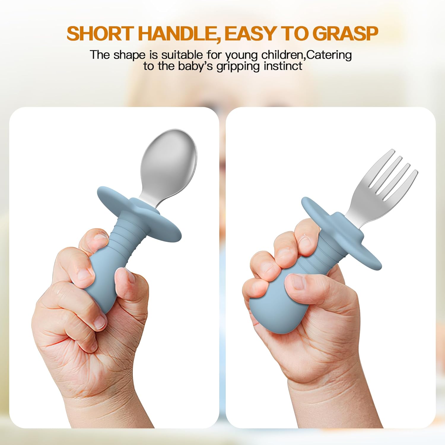 SFCCMM Toddler Utensils Set Forks and Spoons