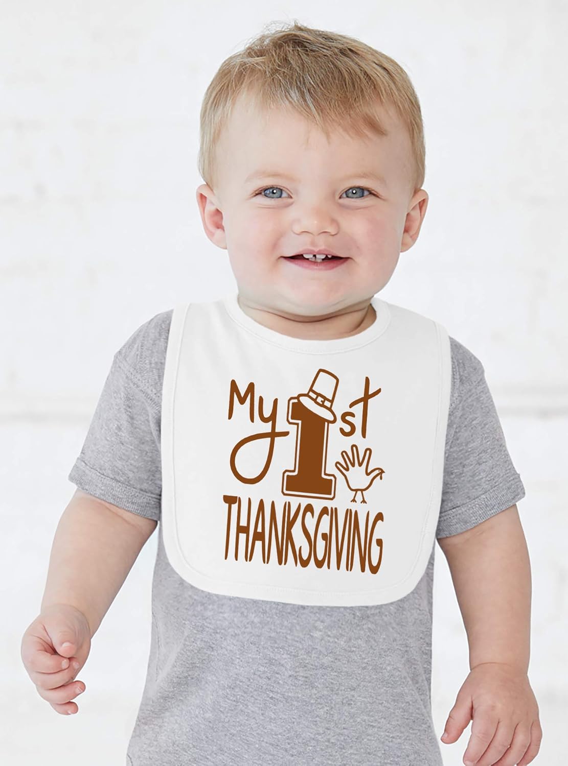 Aidens Corner 1st Thanksgiving Baby Bibs