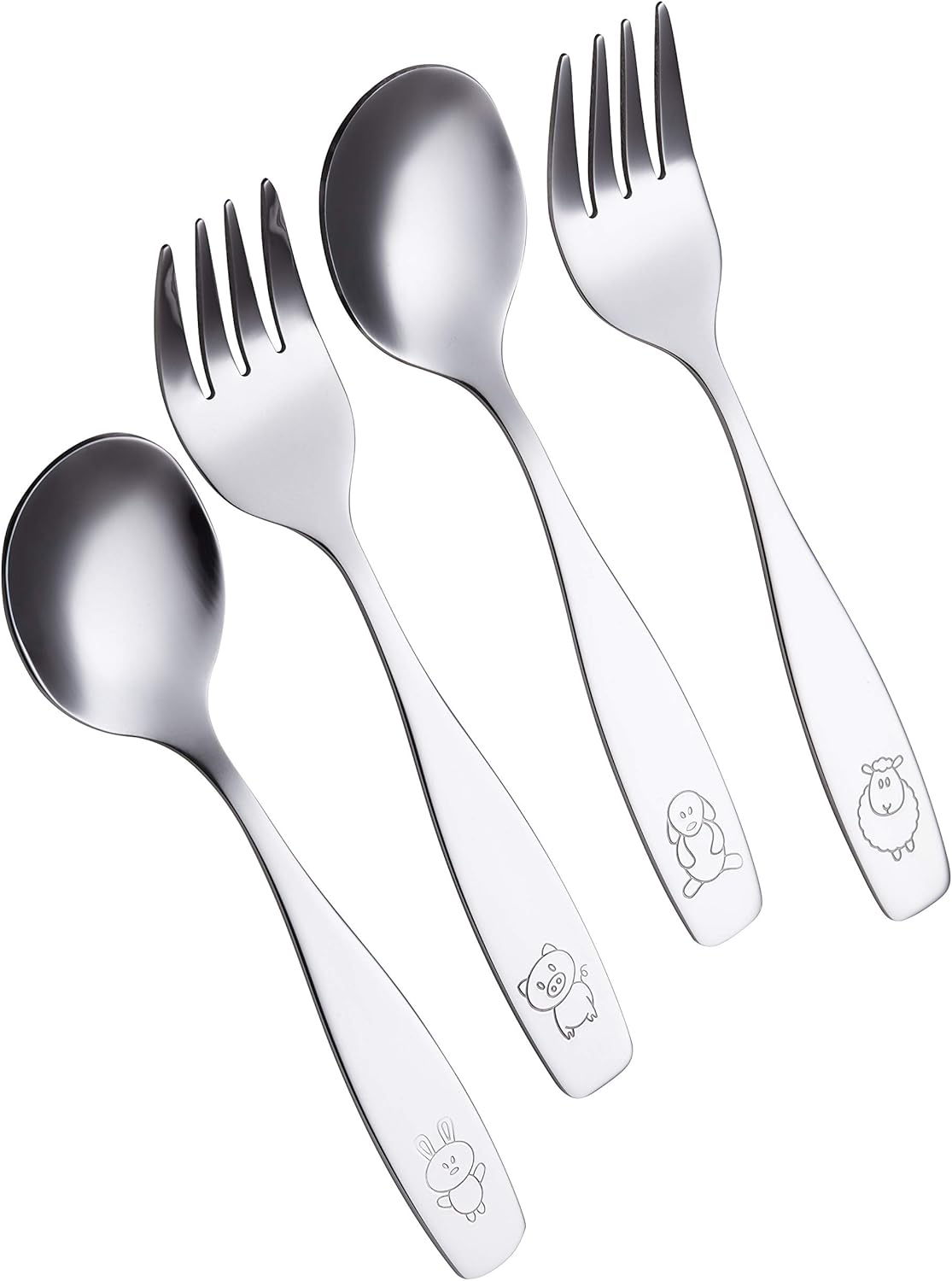 ANNOVA Kids Flatware Set 8 PCS Stainless Steel
