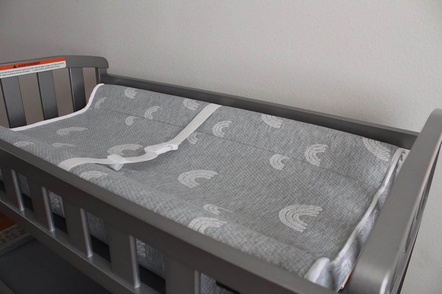 Contoured Baby Changing Pad with Waterproof Covers and Safety Straps
