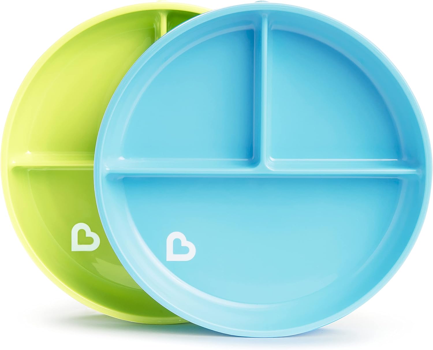 Munchkin Stay Put Divided Plates Bowls Toddler Utensil Set