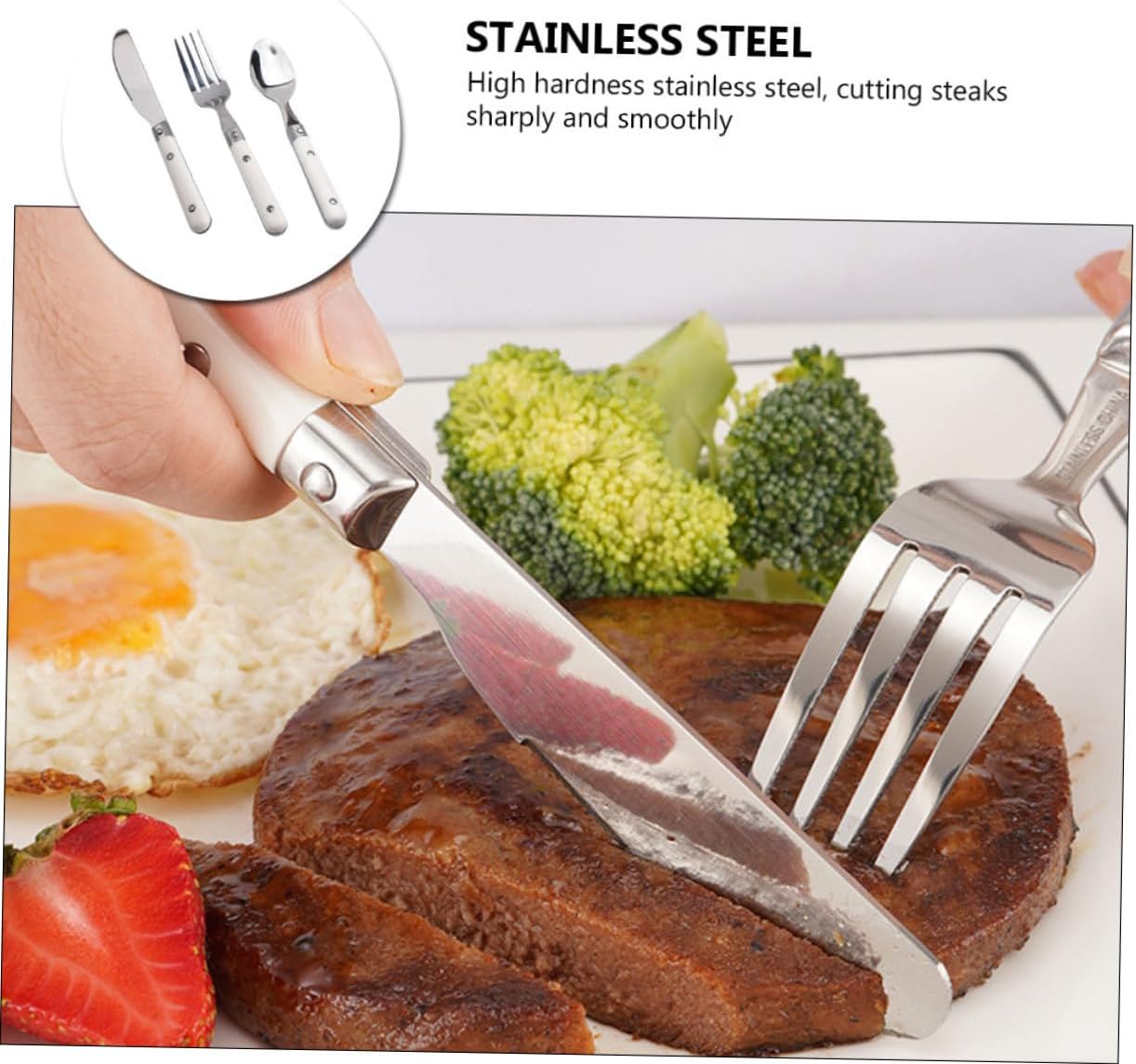 ASAKKURA 3 Piece Cutlery Set for Toddlers 1