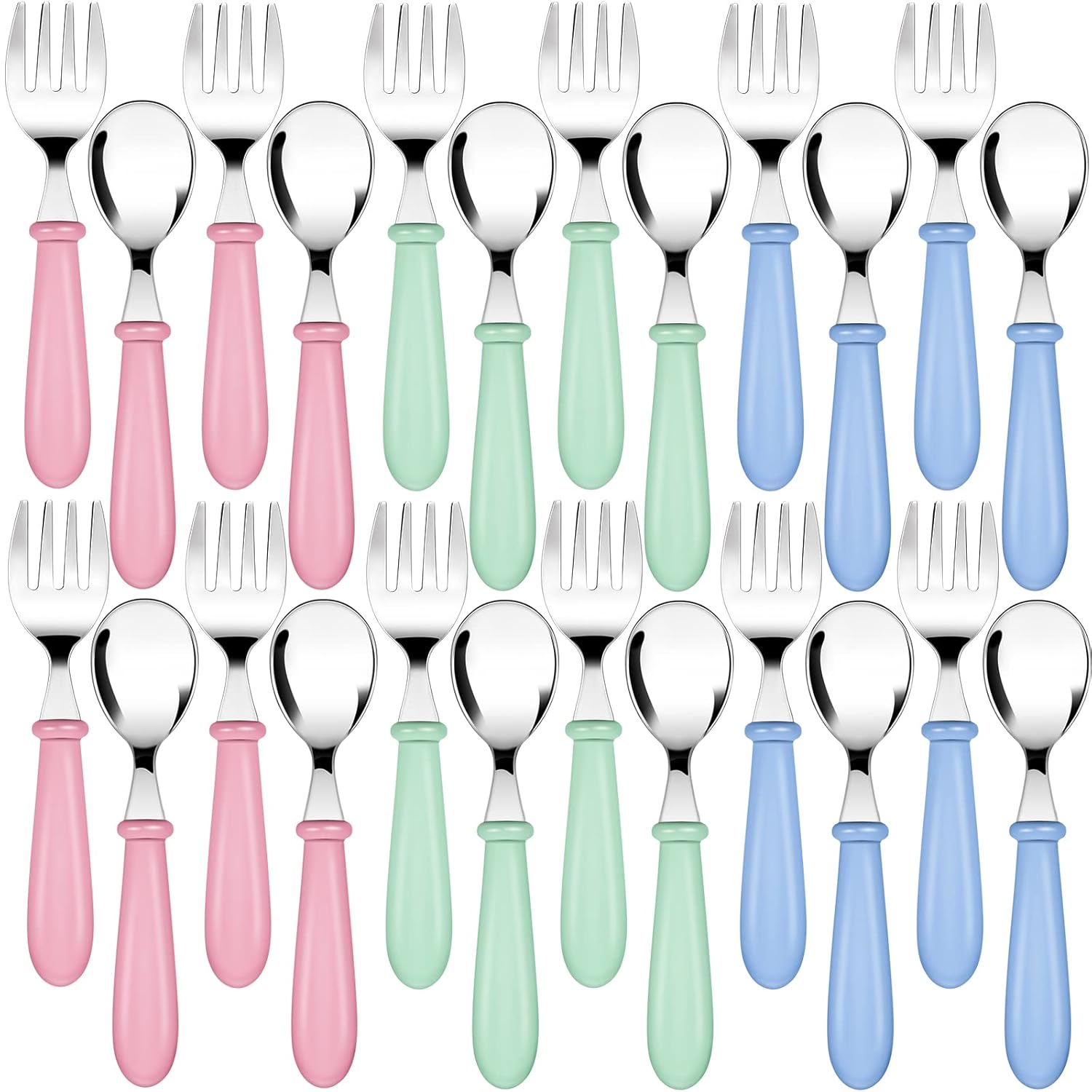 Honeydak 24 Piece Toddler Cutlery Set