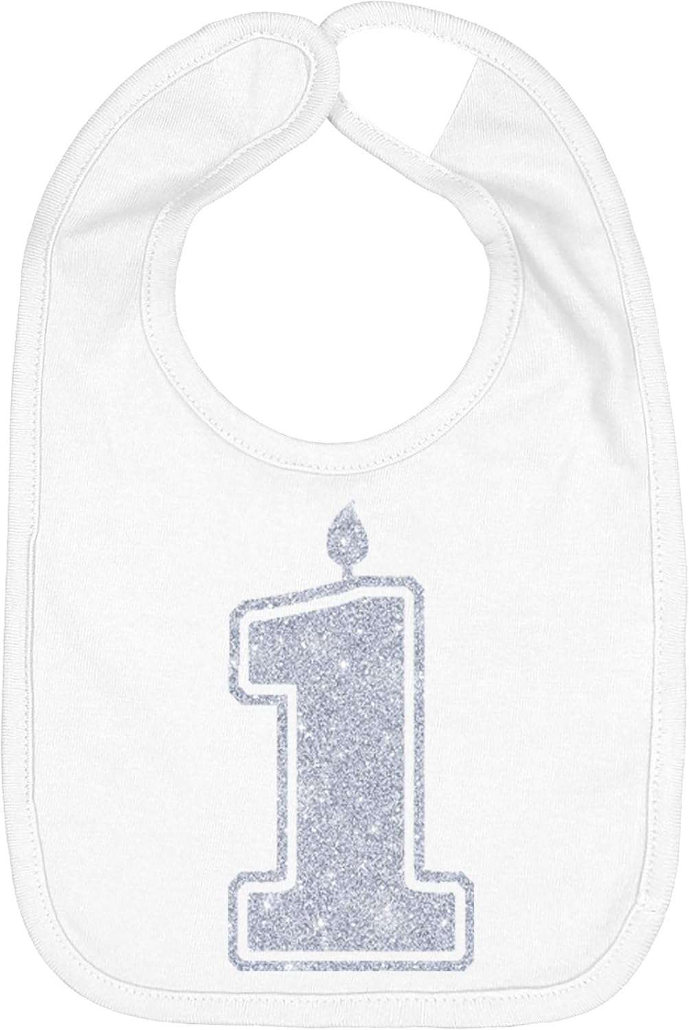 Aidens Corner Handmade First Birthday Bibs Silver Gold