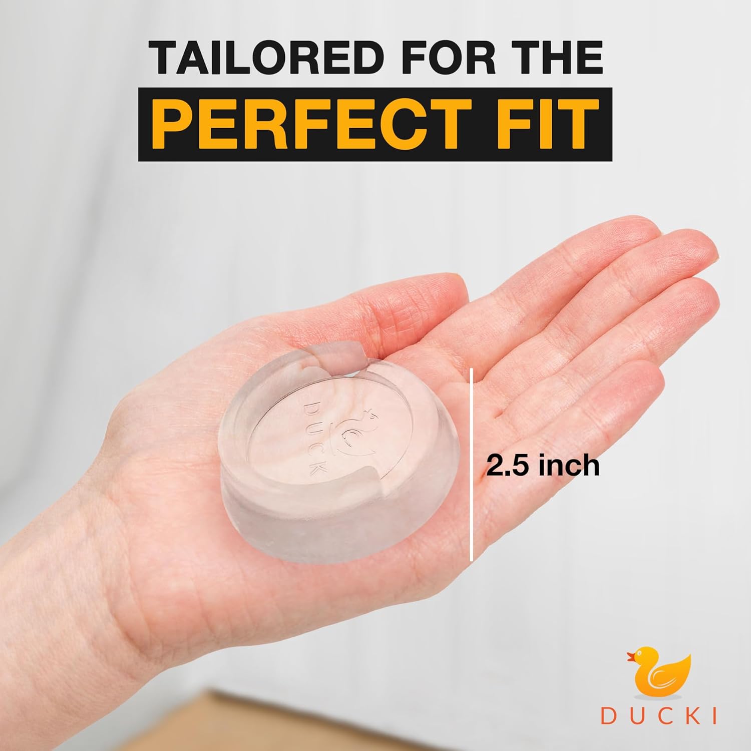 Ducki Clear 4-Pack Wall Savers for Baby Gates