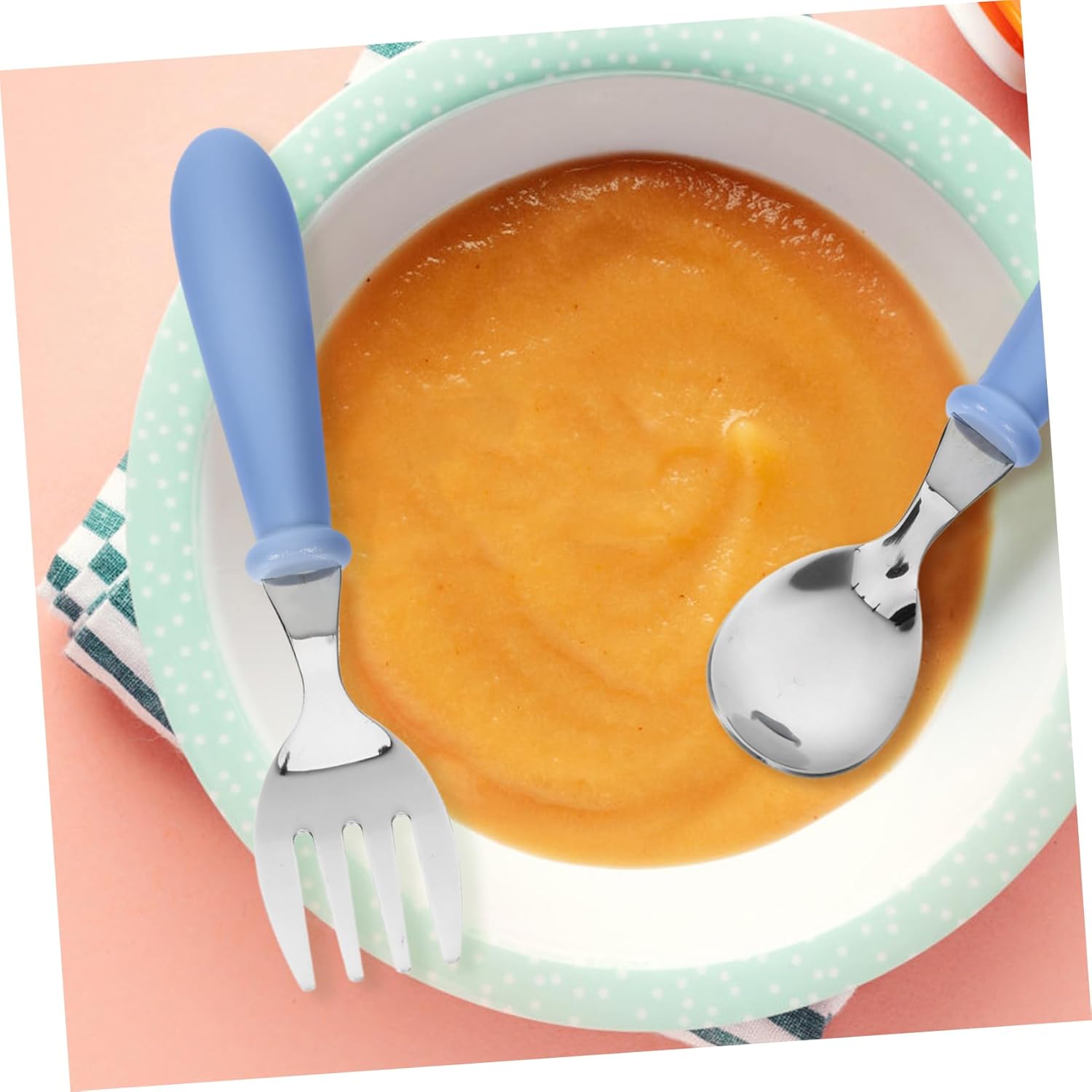 4Pcs 304 Stainless Steel Baby Utensils Set