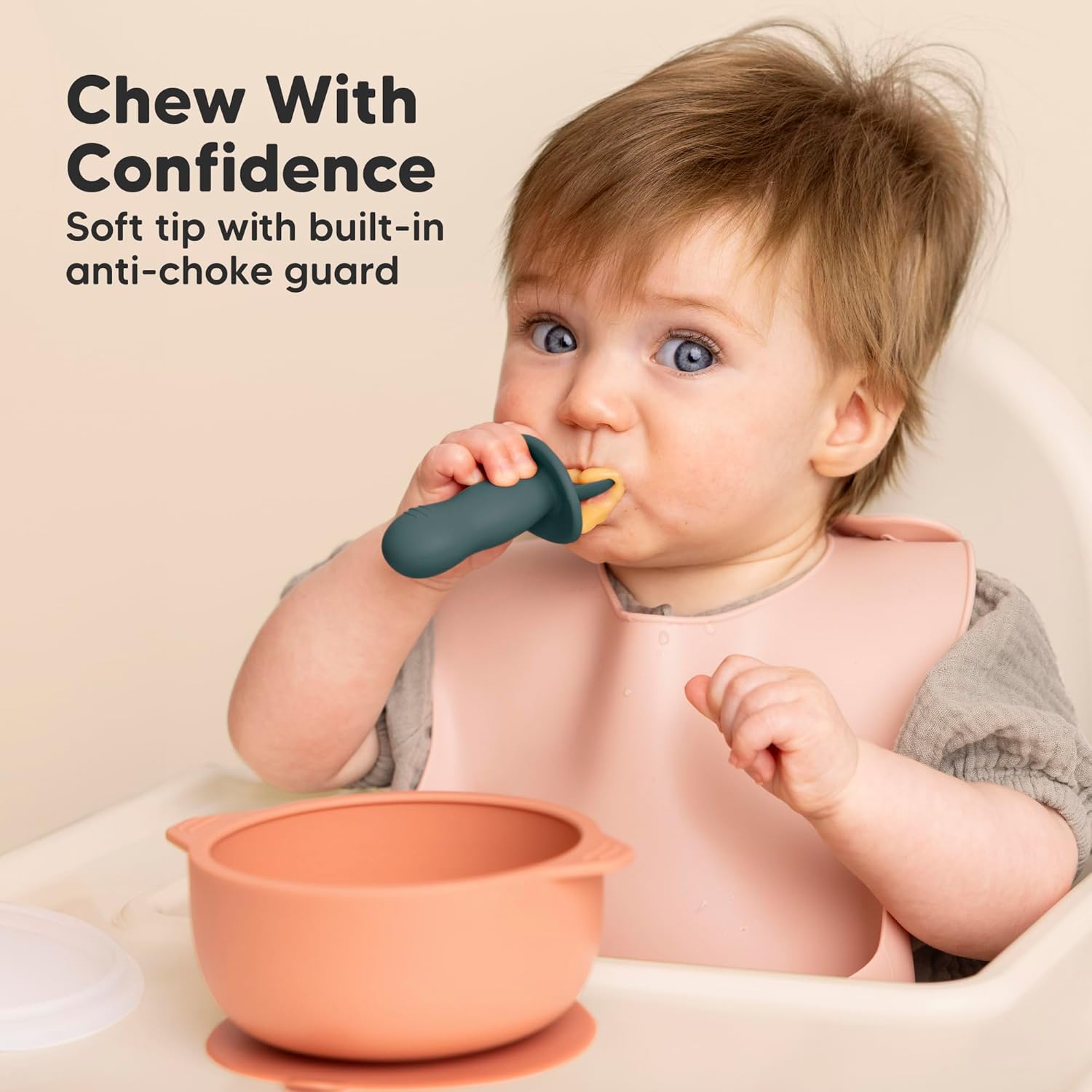 KeaBabies 4-Pack Silicone Feeding Set with 2-Pack Suction Bowls 1