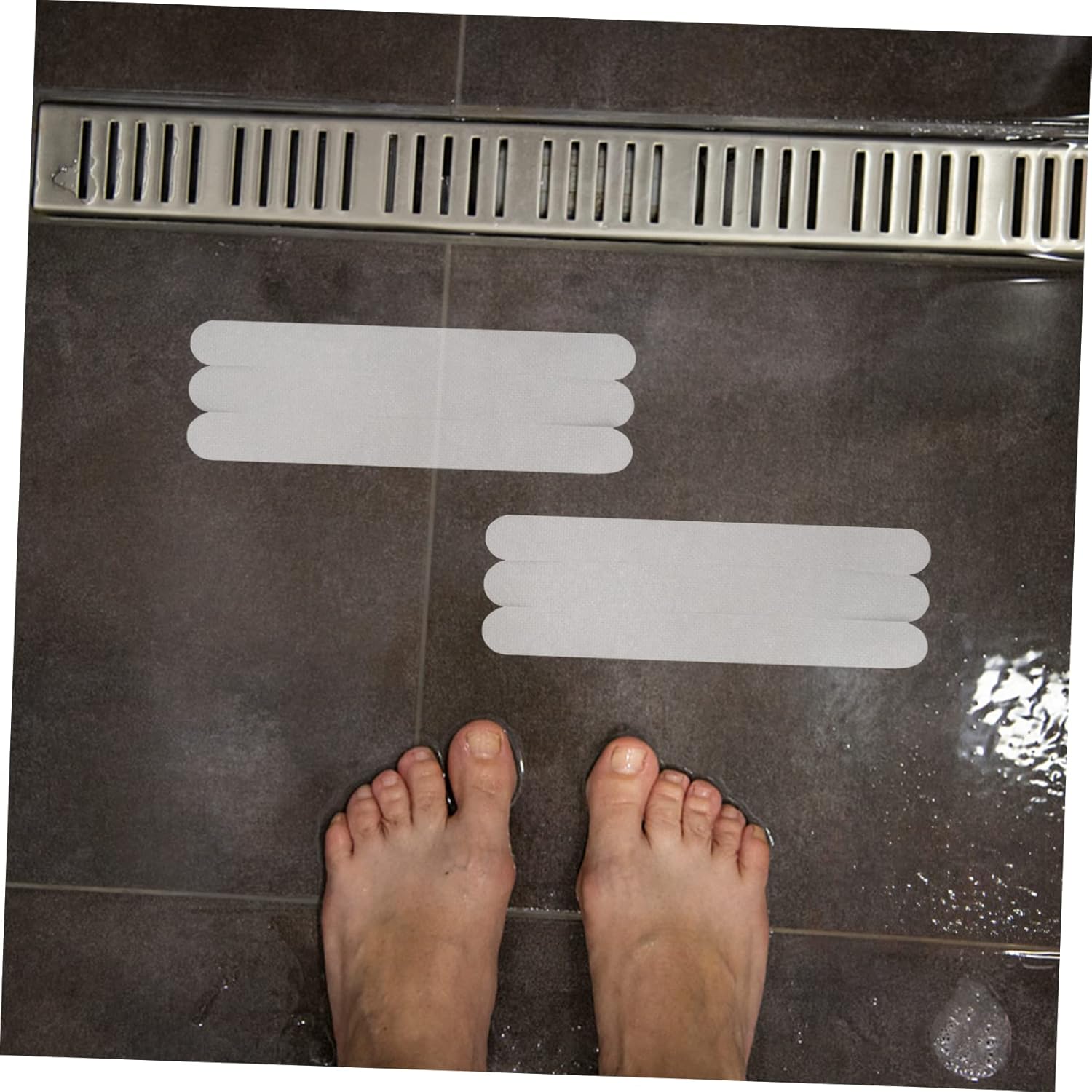 Zerodeko 6pcs Transparent Anti-Slip Bath Treads