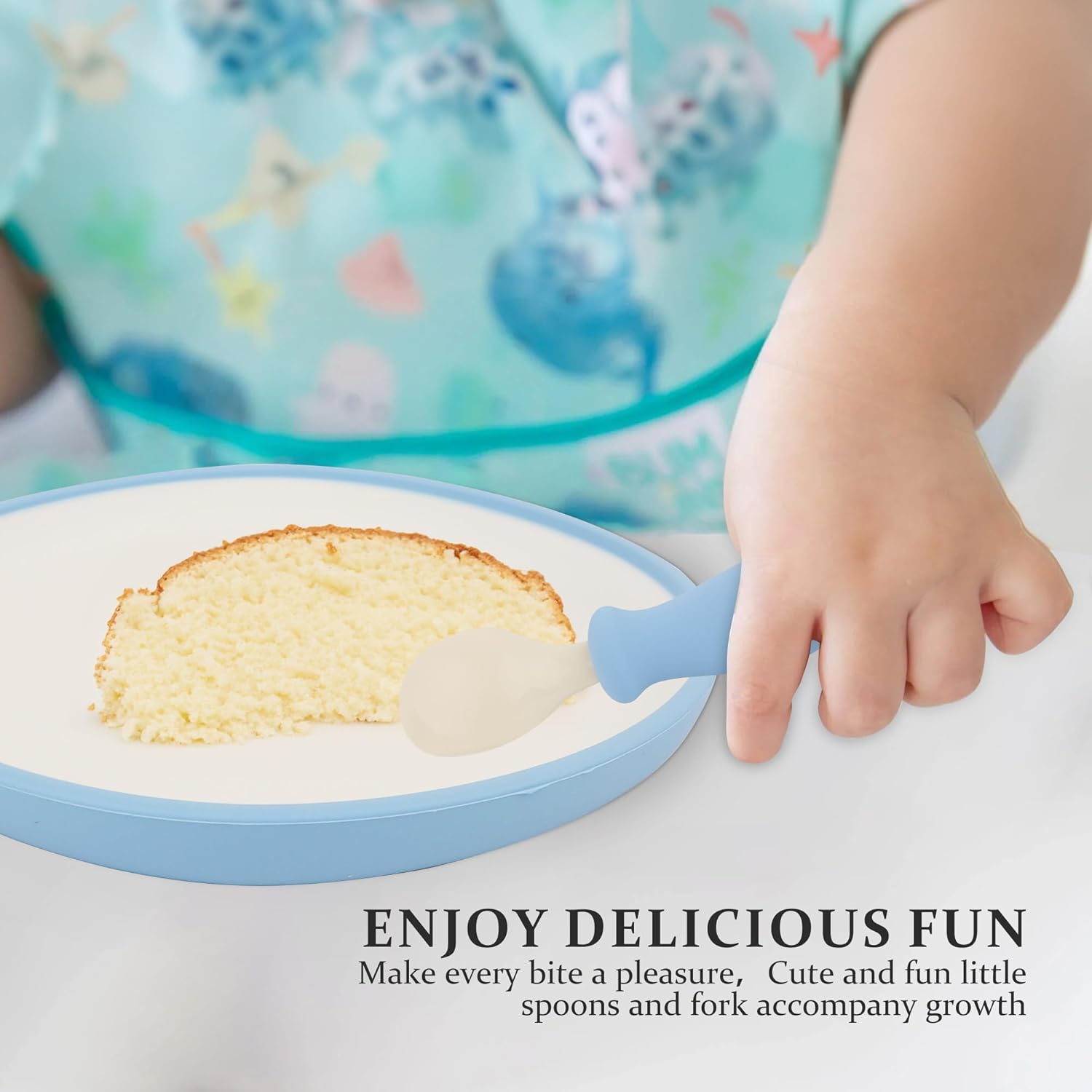 6Pcs Toddler Utensils - Stainless Steel with Soft Silicone Handles 1
