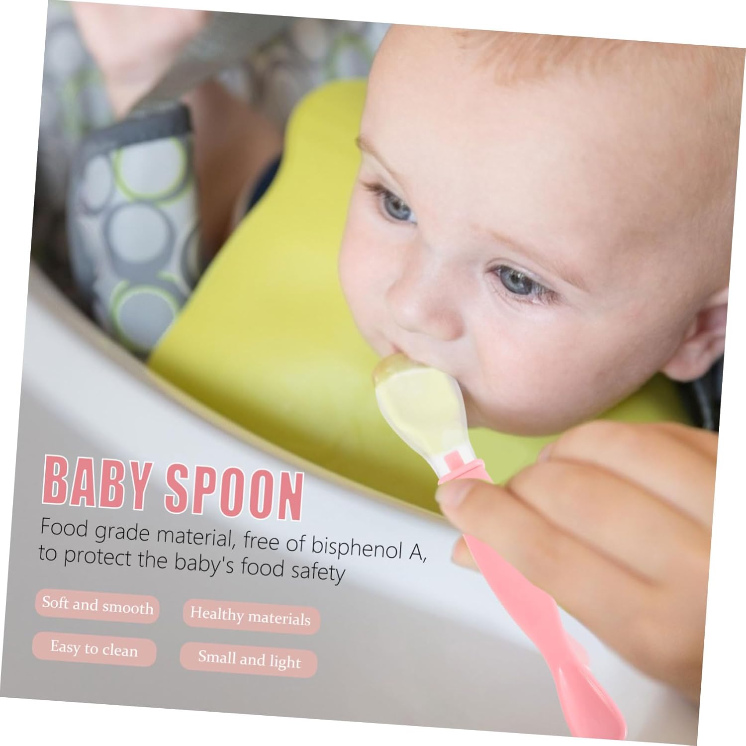 2pcs Soft Spoon Set for Easy Feeding and Mealtime