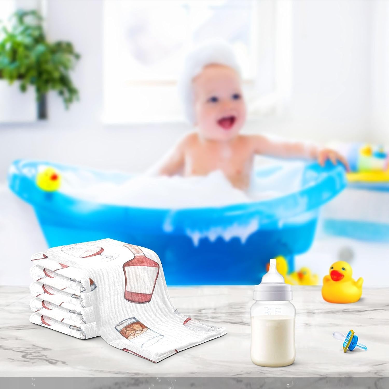 vvfelixl Soft Absorbent Burp Cloths 3 Pack 1