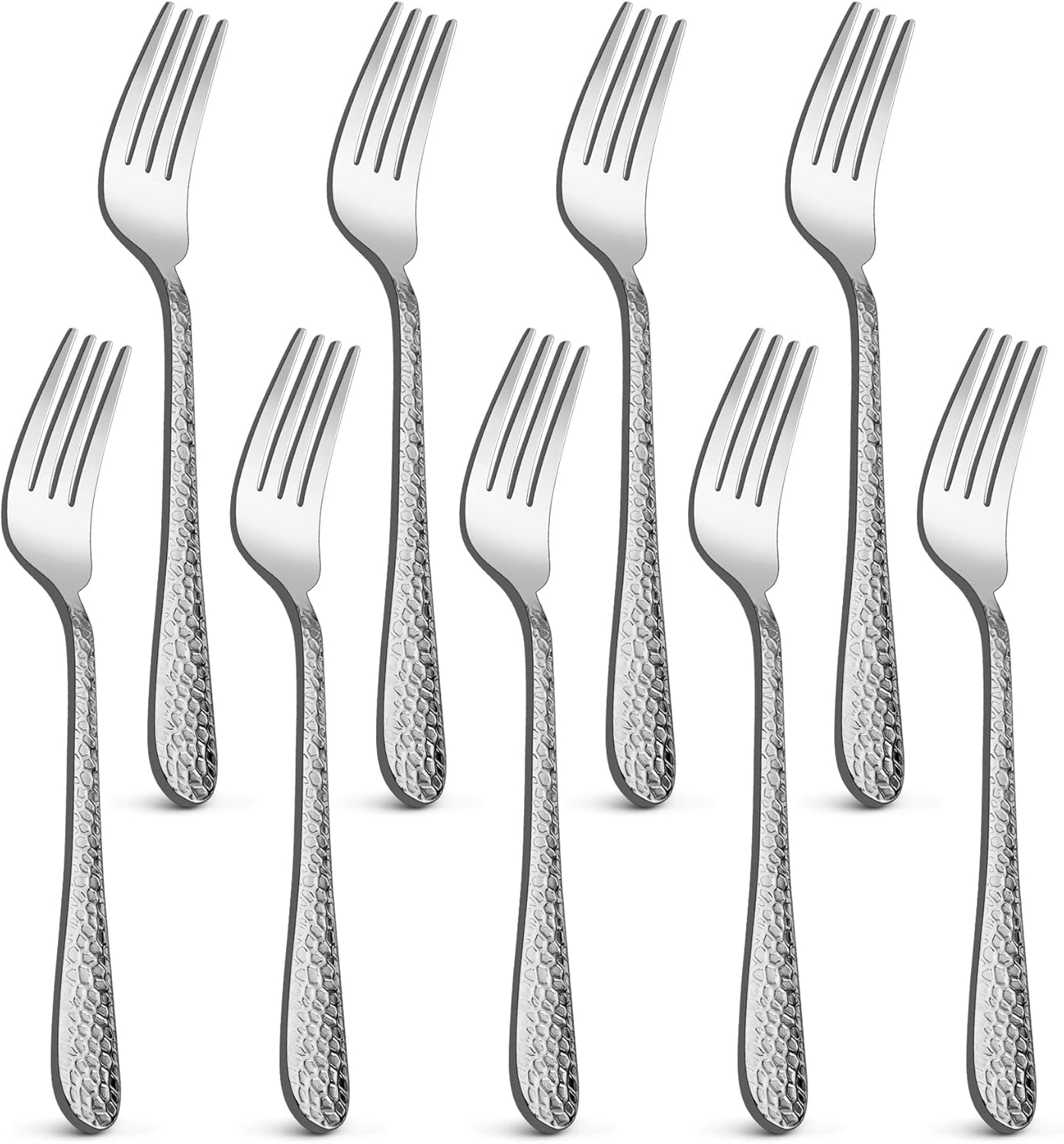 LIANYU 9 Piece Kids Stainless Steel Fork Set