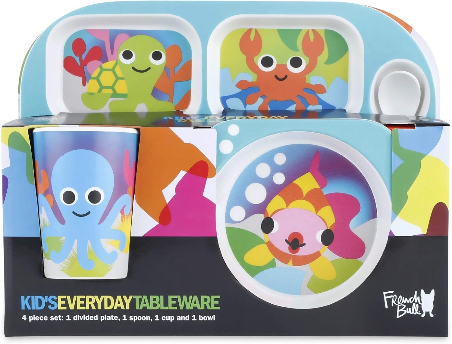 French Bull 4 Pc Toddler Feeding Set BPA Free