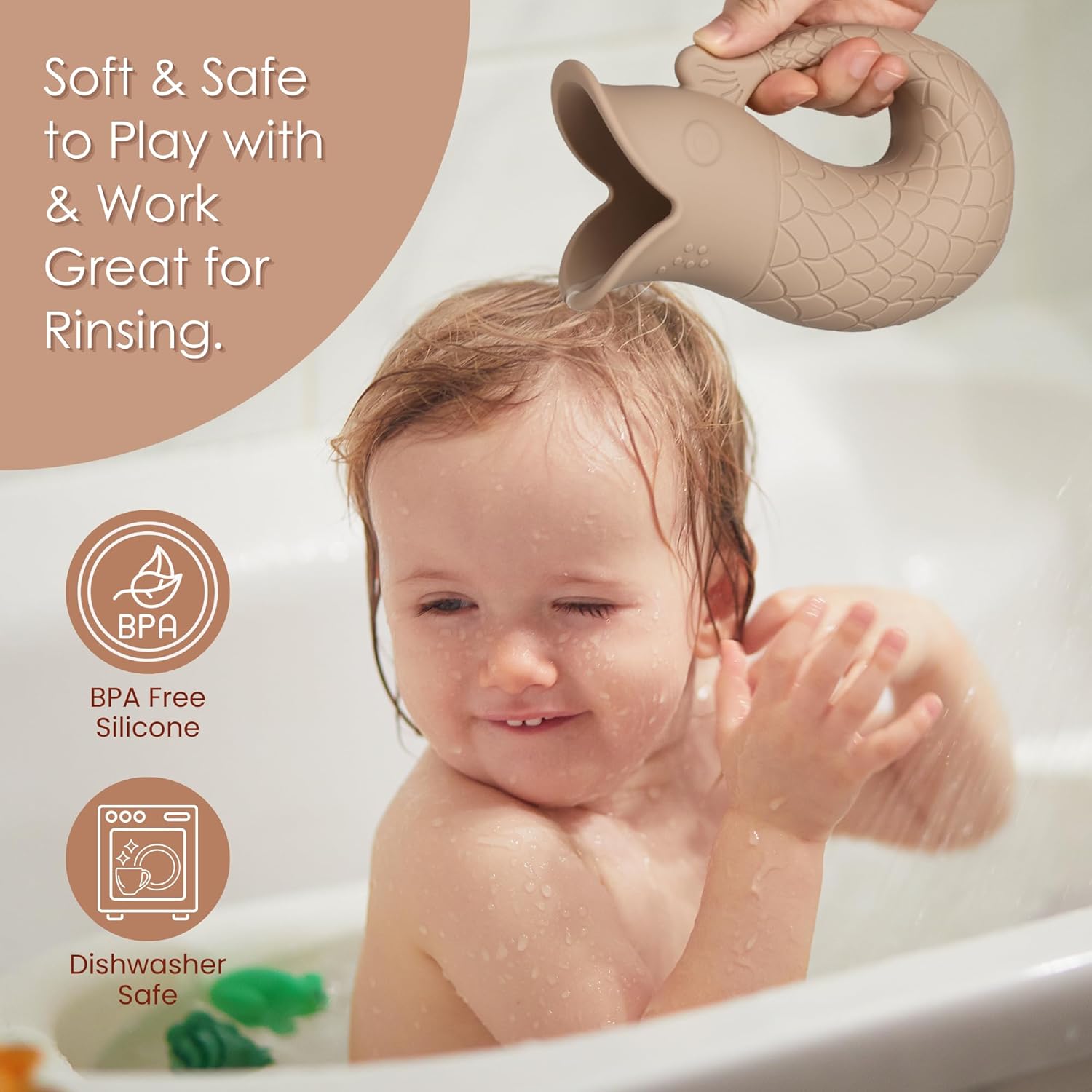 Mintlyfe Baby Bath Rinse Cup with Handle 1