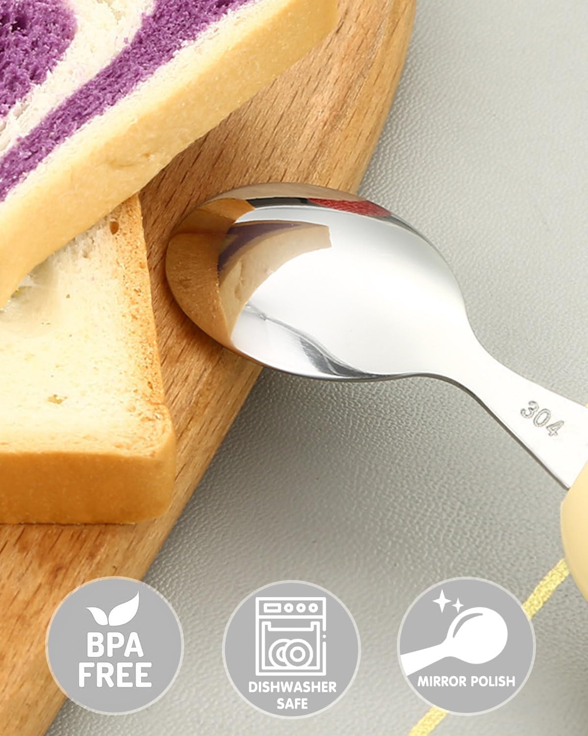 Toddler Fork Spoon Set with Case 12 Months