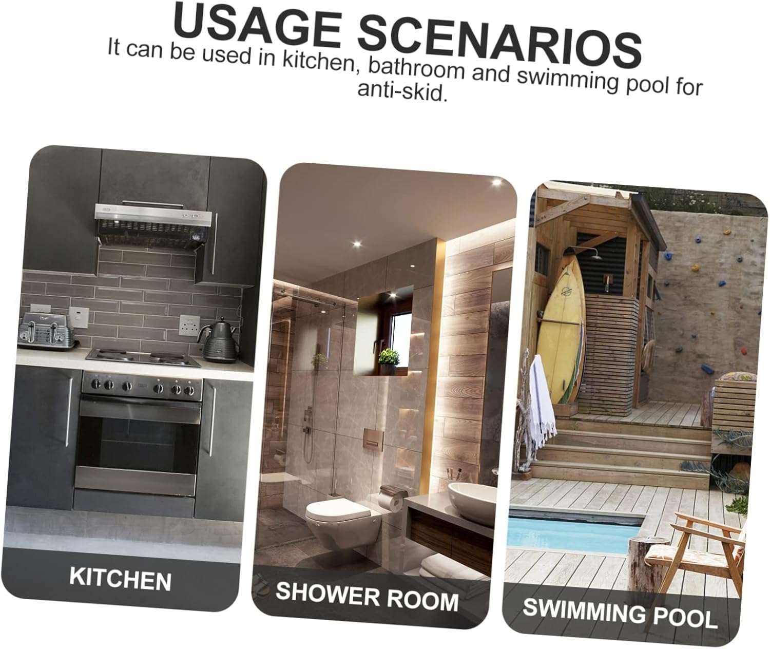 Cabilock 6pcs Non-Slip Stickers for Bathroom Safety 1