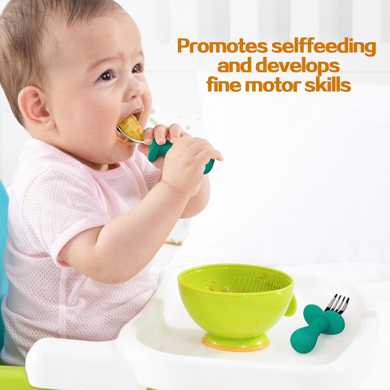 SFCCMM 4-Piece Toddler Utensils Set