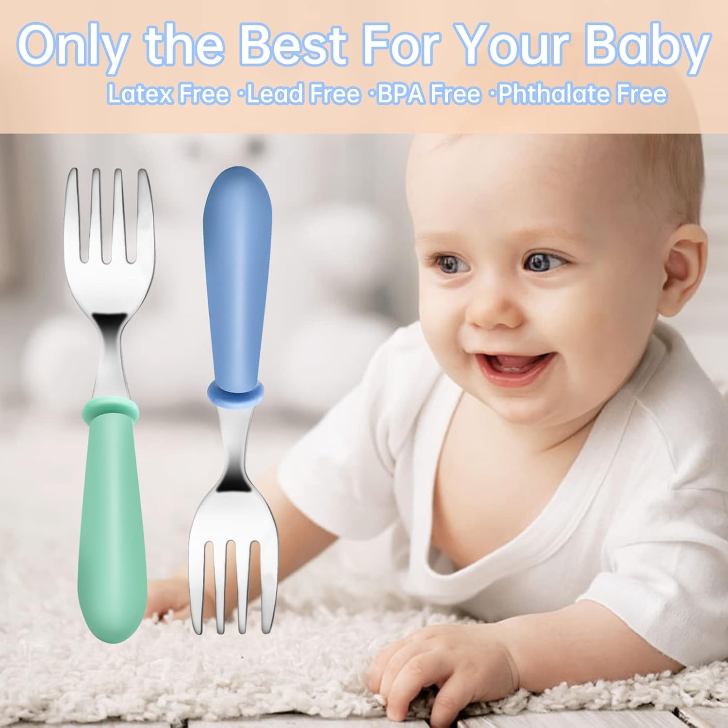 YACAISI 12PCS Toddler Forks BPA Free Kids Cutlery Set