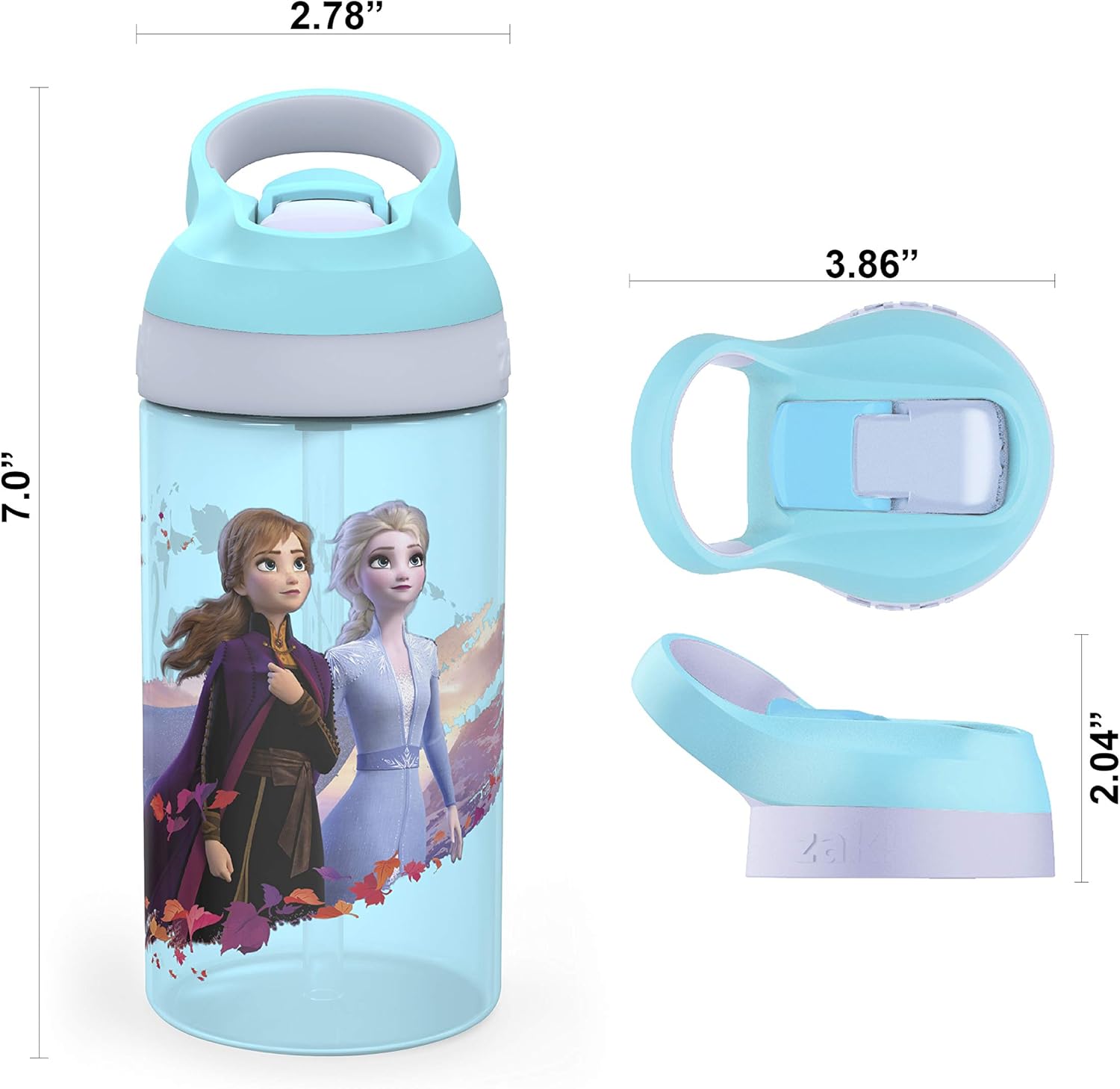 Zak Designs Frozen 2 5-Piece Dinnerware Set for Kids Ages 3