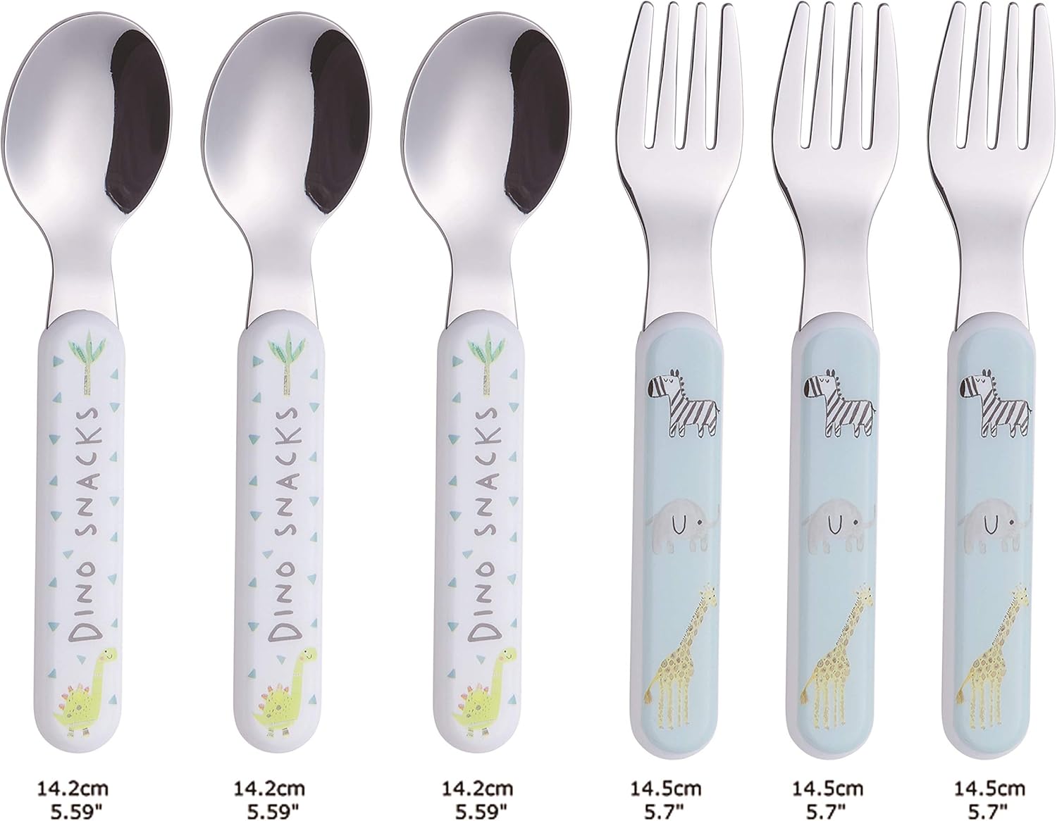 ANNOVA Cute Animals Kids Silverware Set 6 Pieces