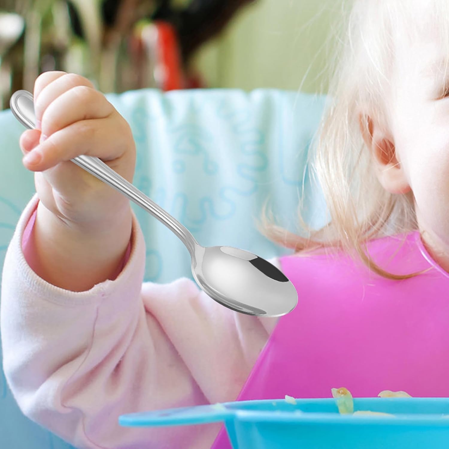 LIANYU 9-Piece Toddler Spoons Set