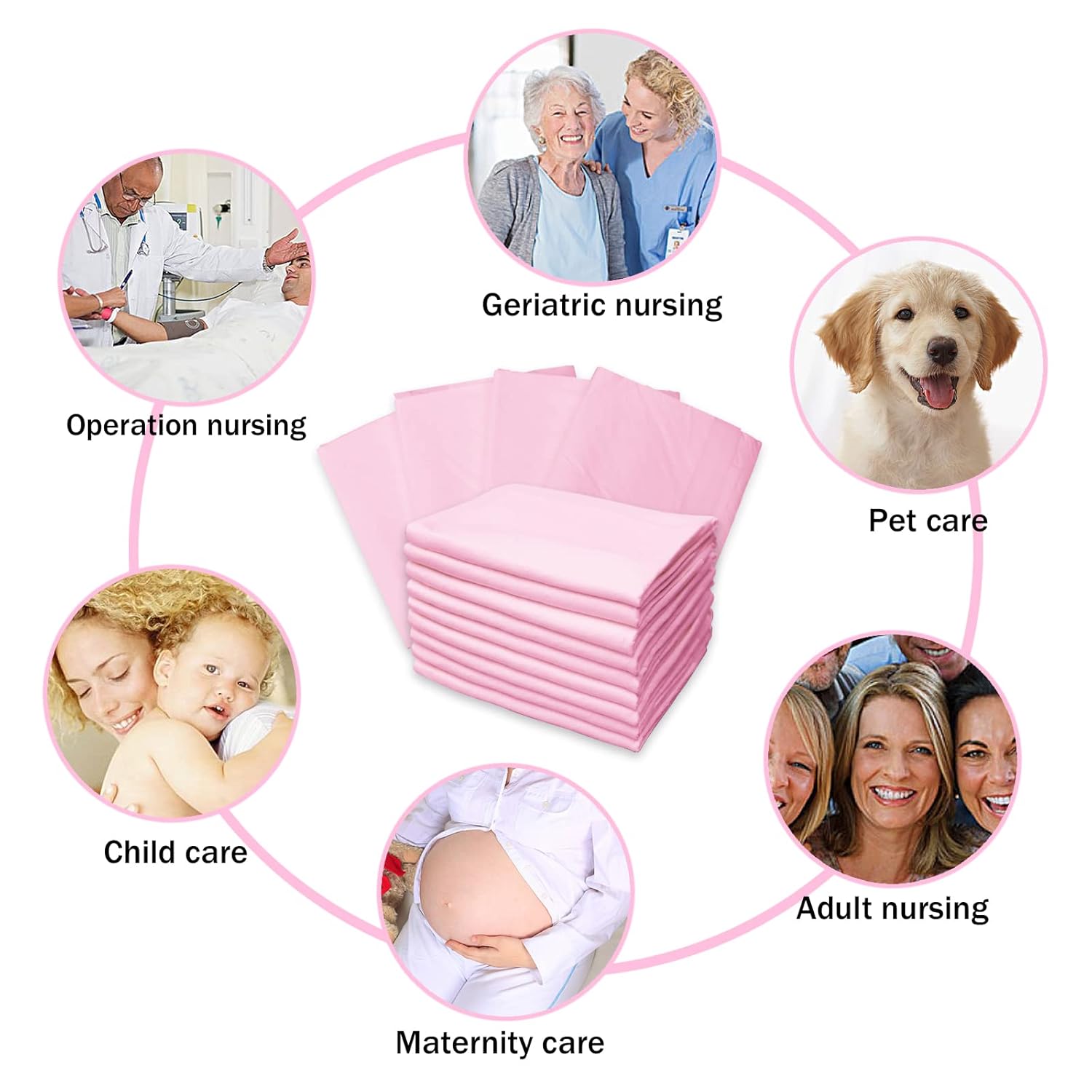 Sundee 50 Pack Baby Changing Pad with Leak-Proof Design 1