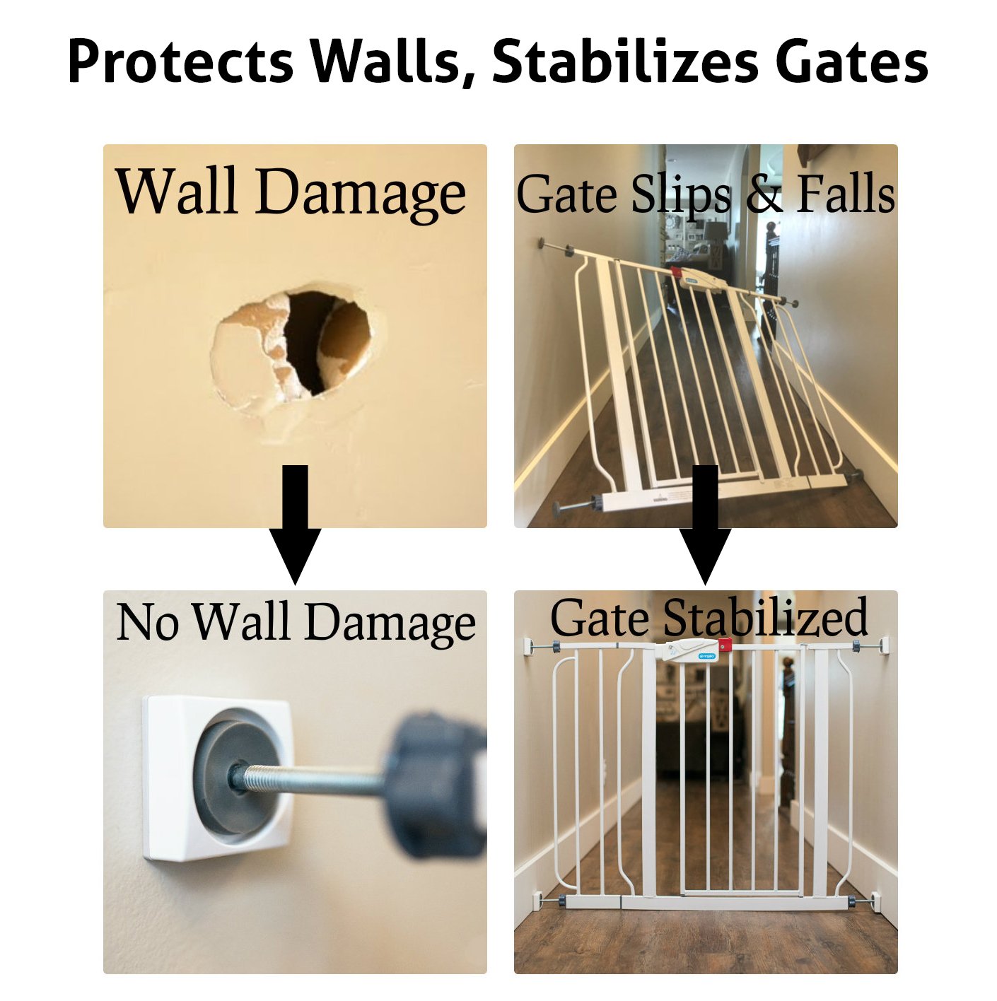 Wall Nanny Mini Baby Gate Wall Protector 4 Pack