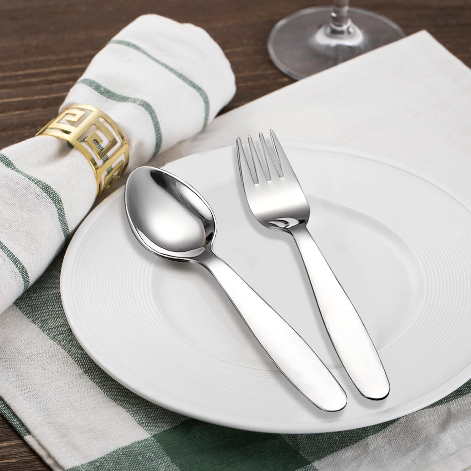 VANRA 2-Piece Kids Fork Spoon Set with Travel Case