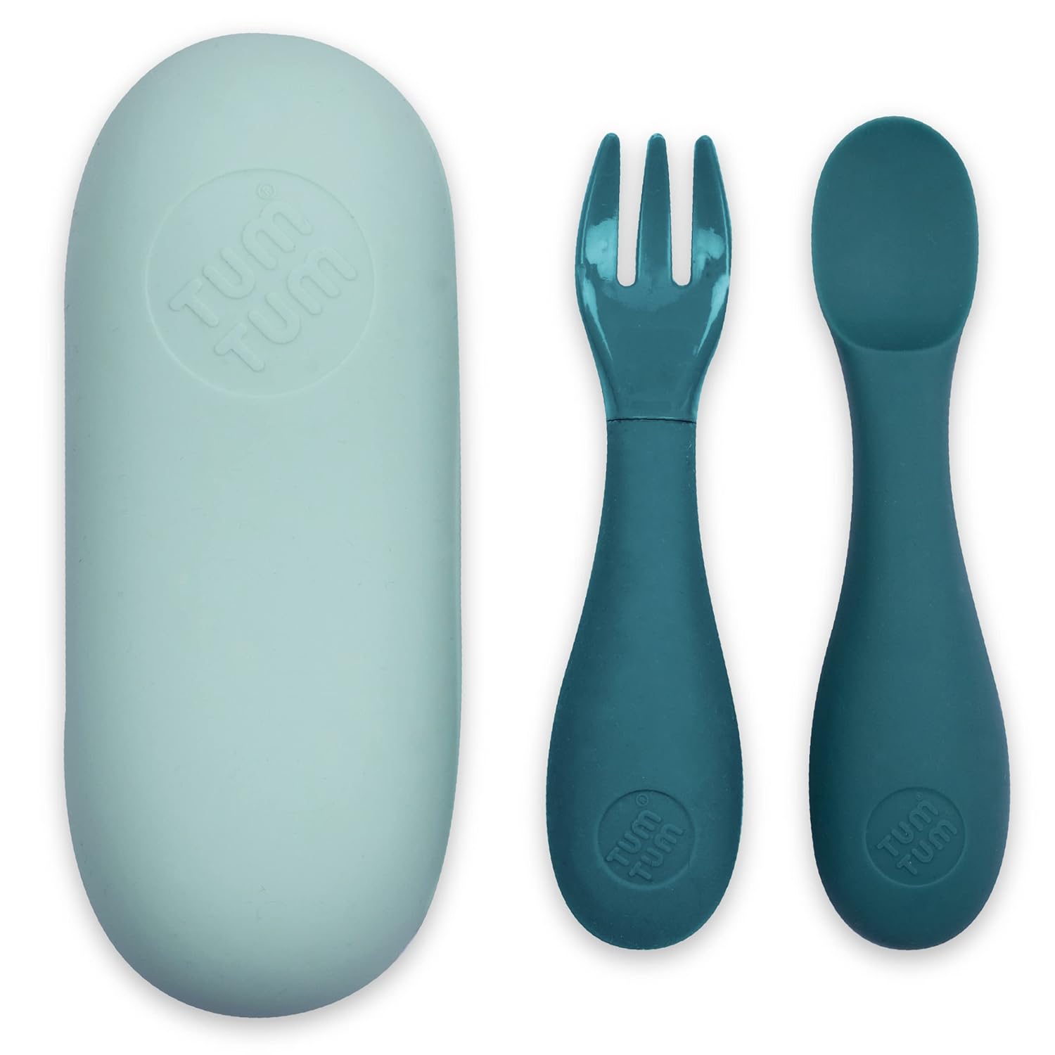 TUM TUM Baby Spoon Fork Set with Case 6 Months Plus