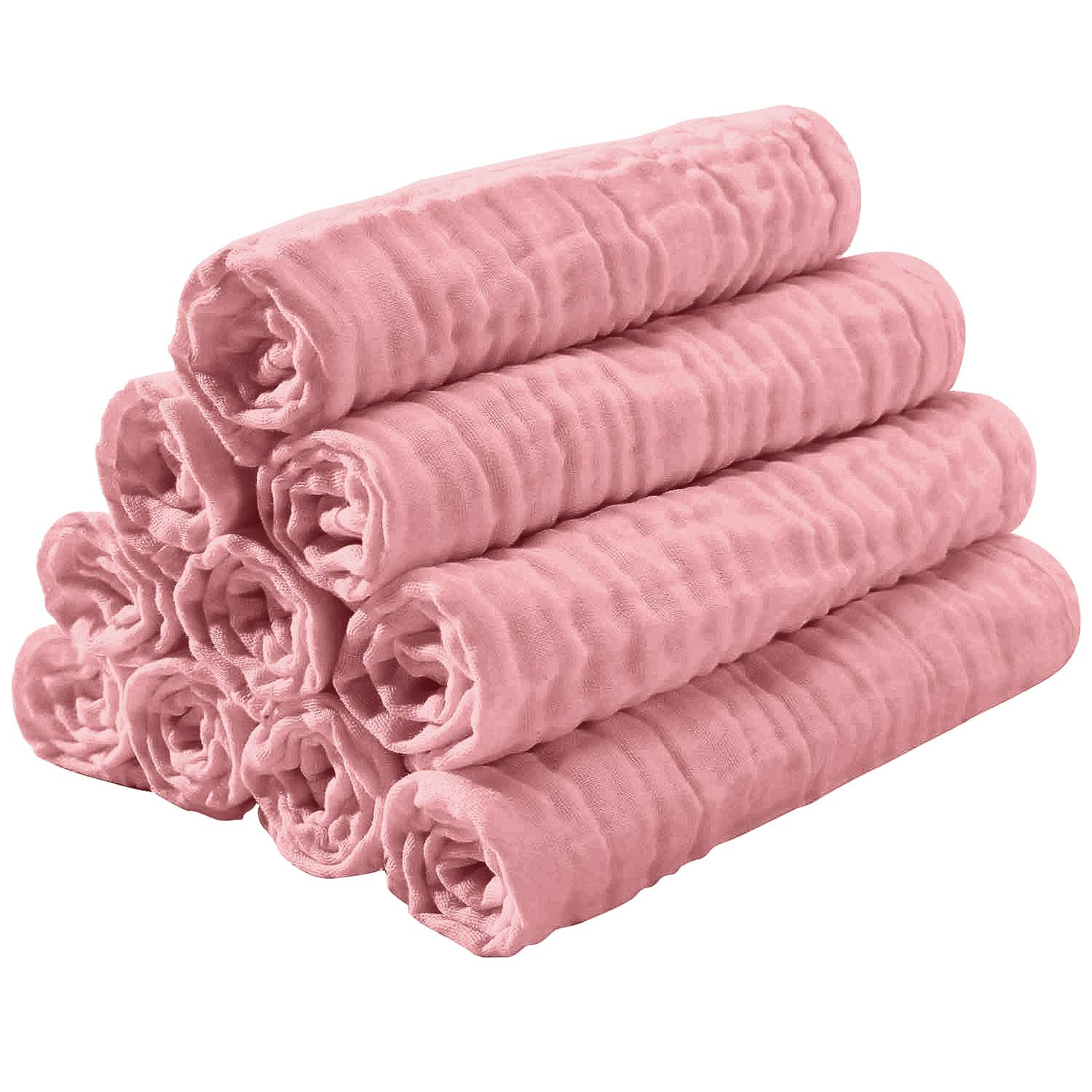 Yoofoss 10 Pack Muslin Burp Cloths 20X10 1