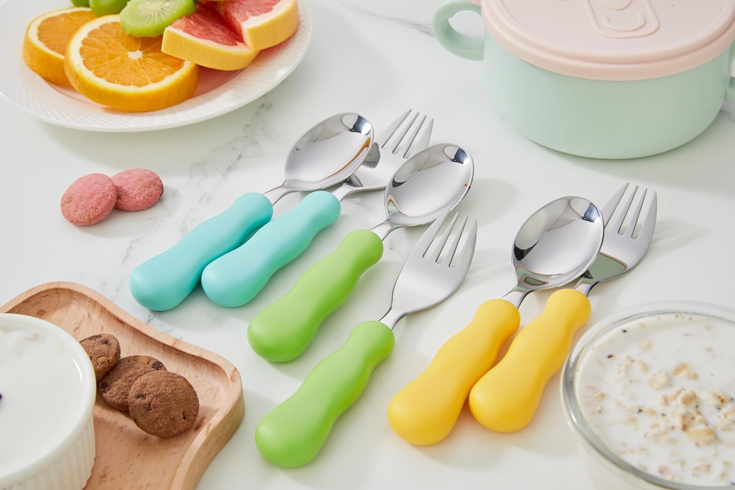 Annova Kids Silverware 6 Piece Set BPA Free