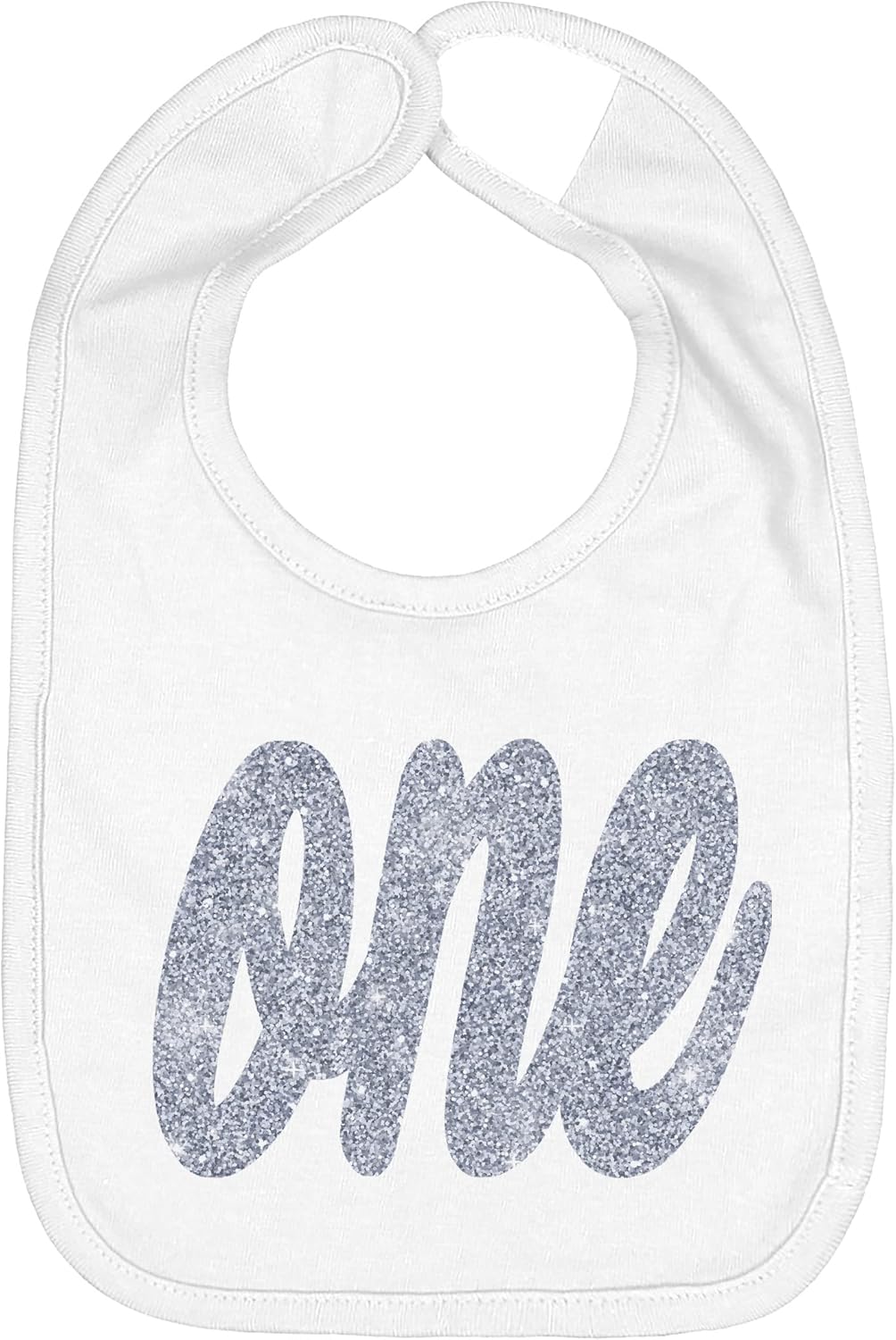 Aidens Corner Gold Silver First Birthday Bib Set