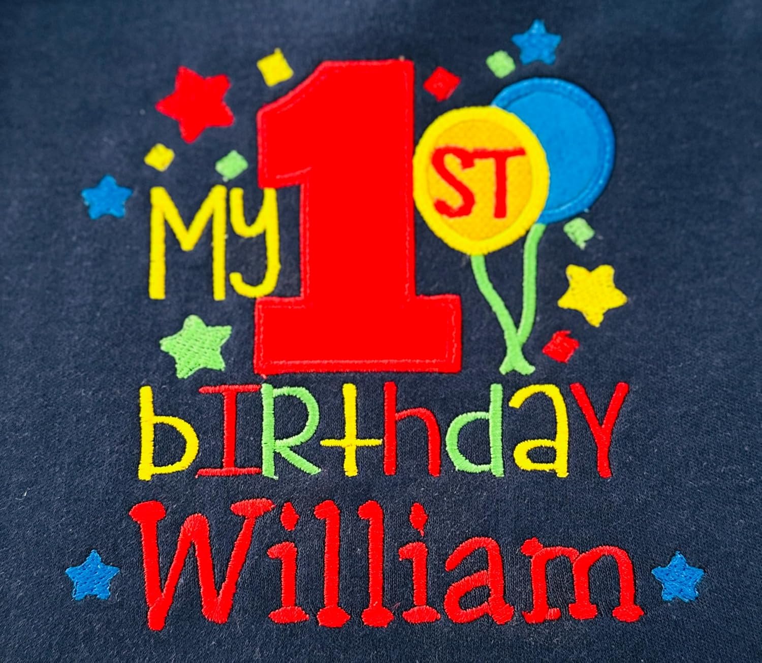 Fantasy Kids Designs First Birthday Boy Bib with Name