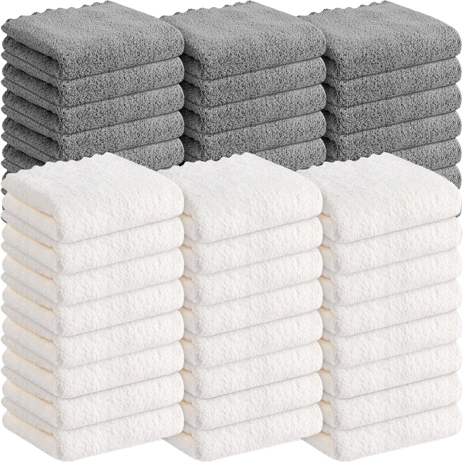 Newwiee 50 Pack Baby Burp Cloths 20x10 Absorbent