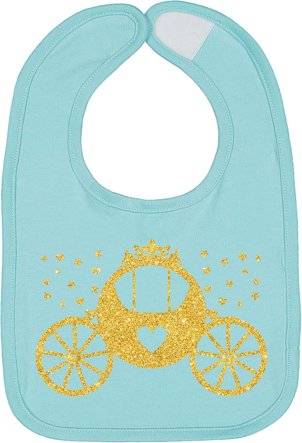 Aidens Corner Gold Princess Castle Bibs 3 Pack