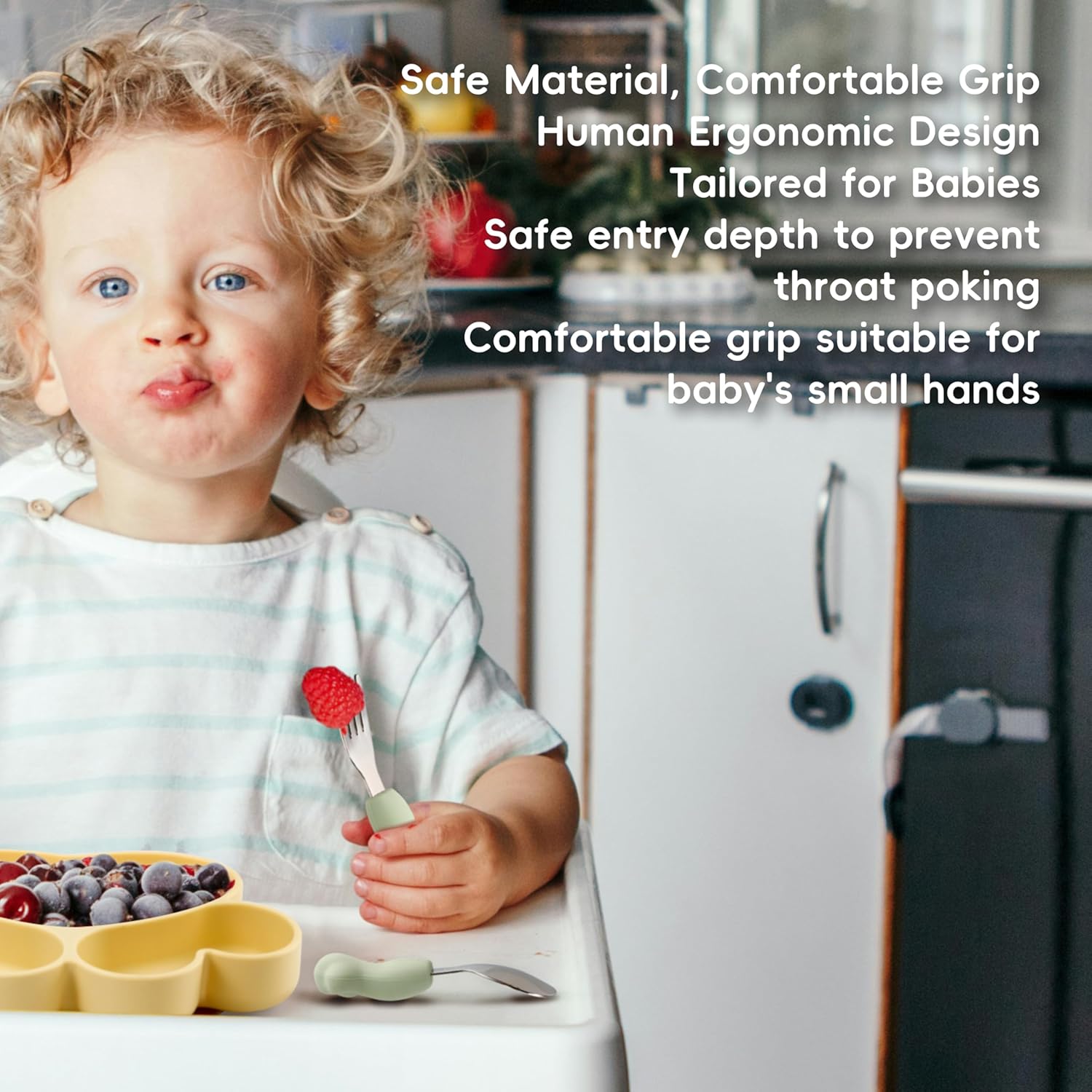 Cat Paw Toddler Cutlery Set 6 Pieces BPA-Free Dishwasher Safe