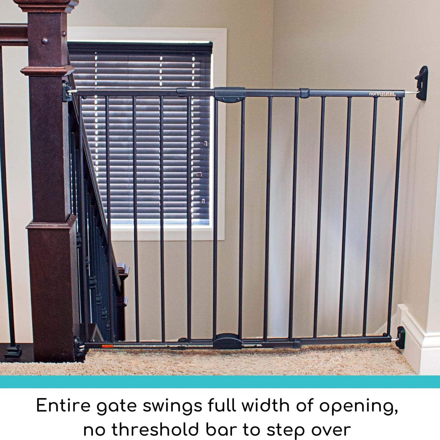 Toddleroo by North States Stair Gate with Safety Latch