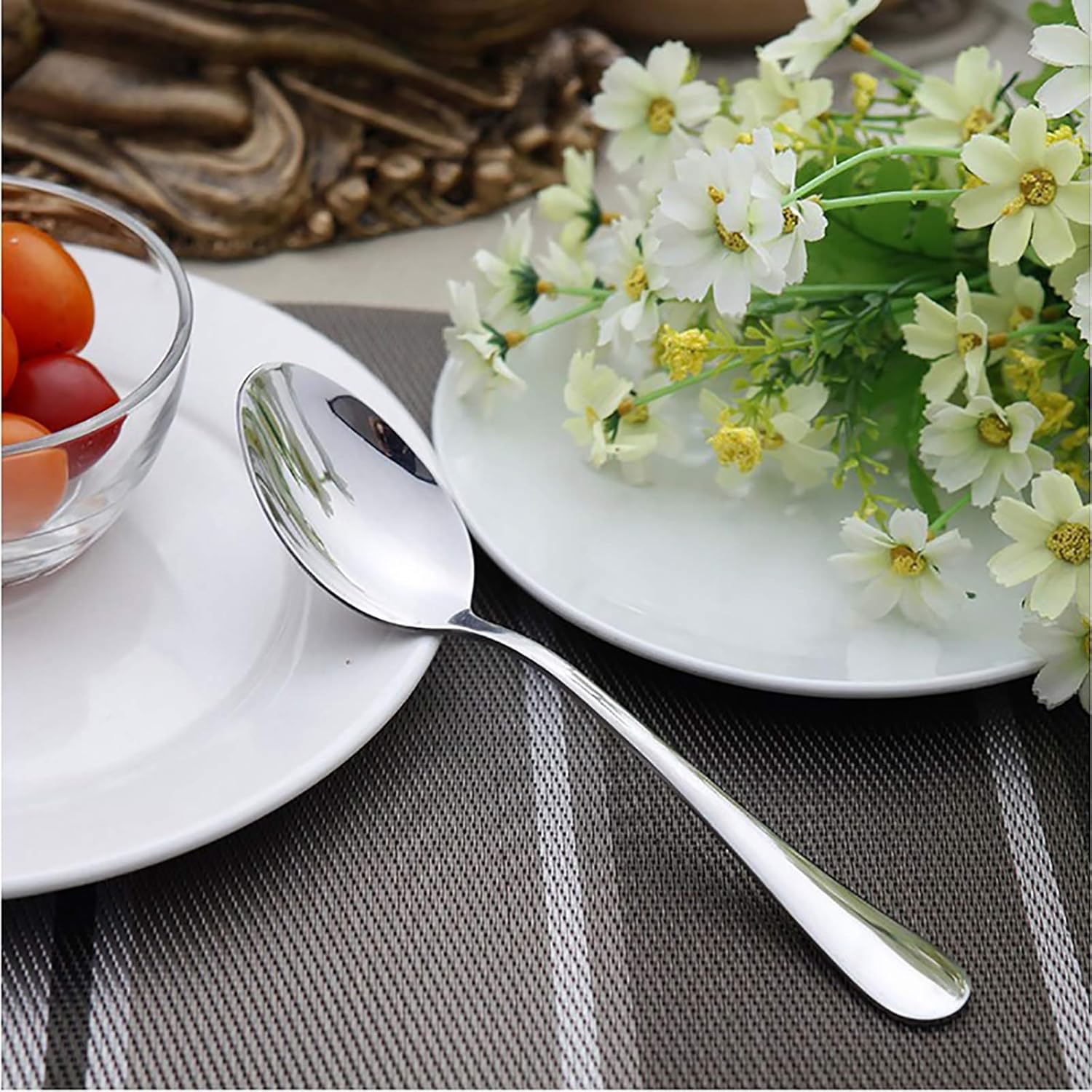 VANRA 3-Piece Kids Flatware Set Chrome Finish