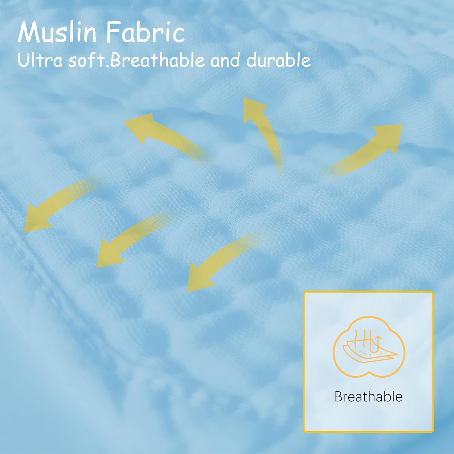 Lovely Care 12 Pack Muslin Burp Cloths 20x10 Aqua