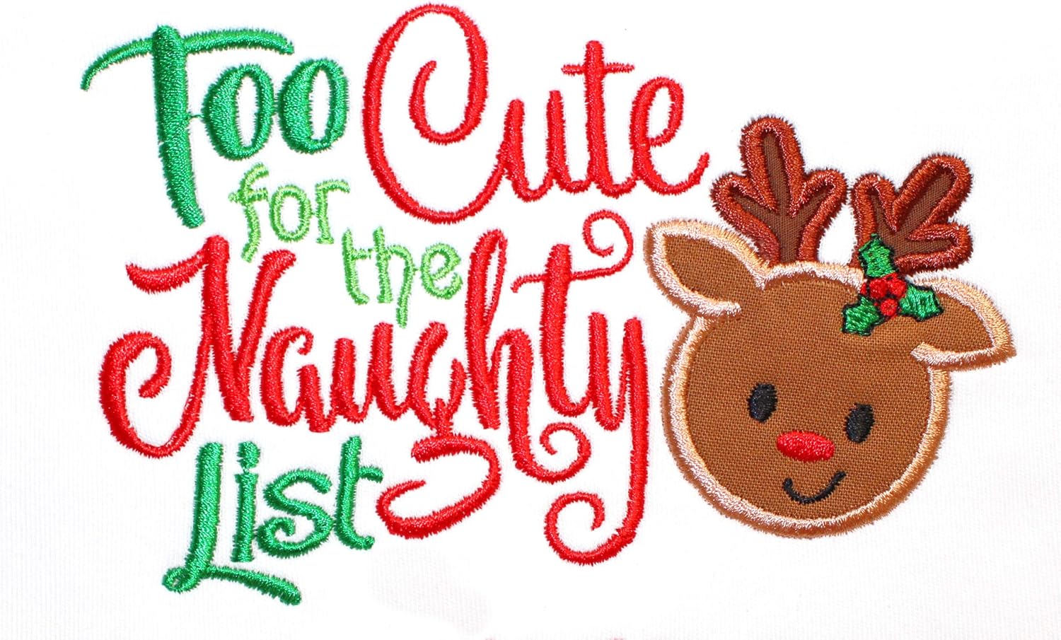 Fantasy Kids Designs Christmas Reindeer Bib with Baby Name