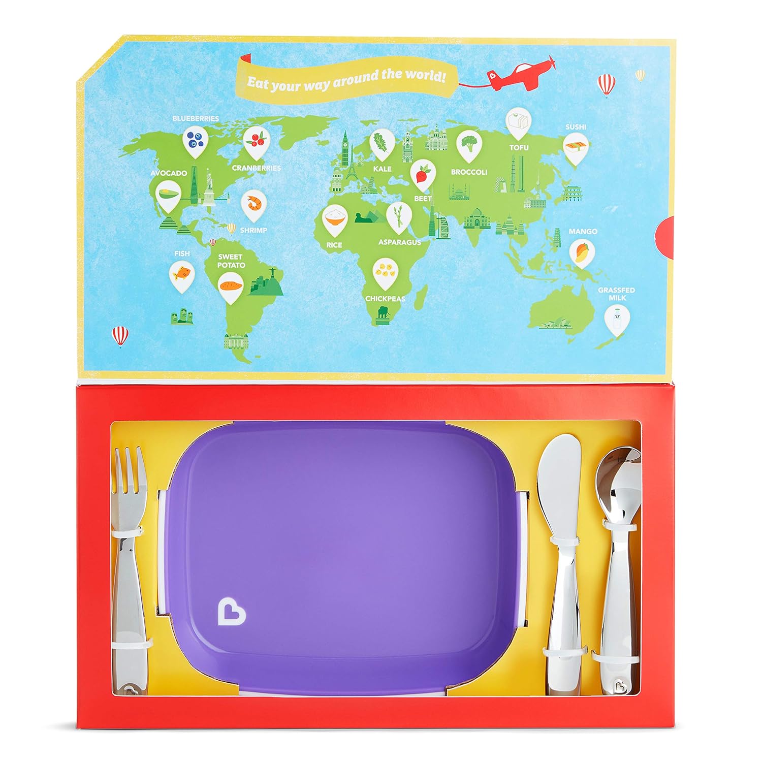 Munchkin Food Adventure Splash Toddler Dining Set 1